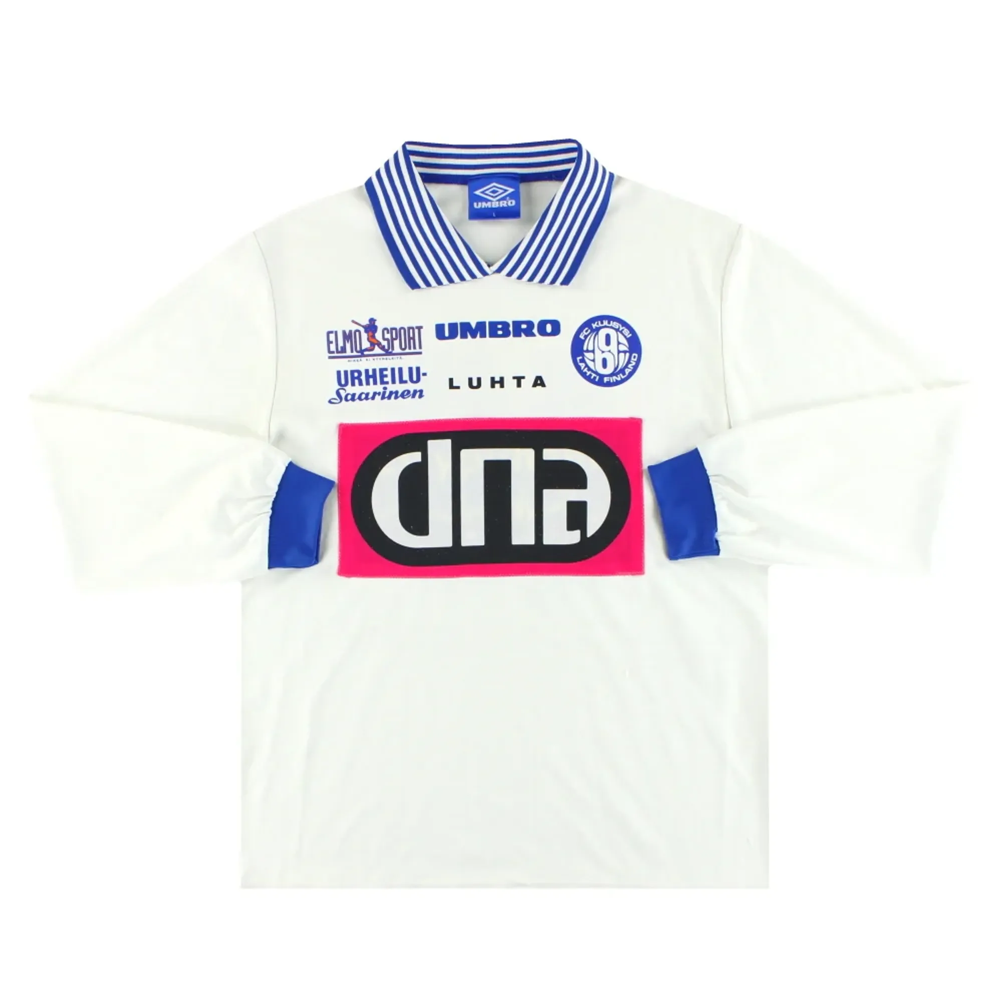 2000's FC Kuusysi Umbro Match Issue Home Shirt #10 L/S L - Other European Clubs / As New 