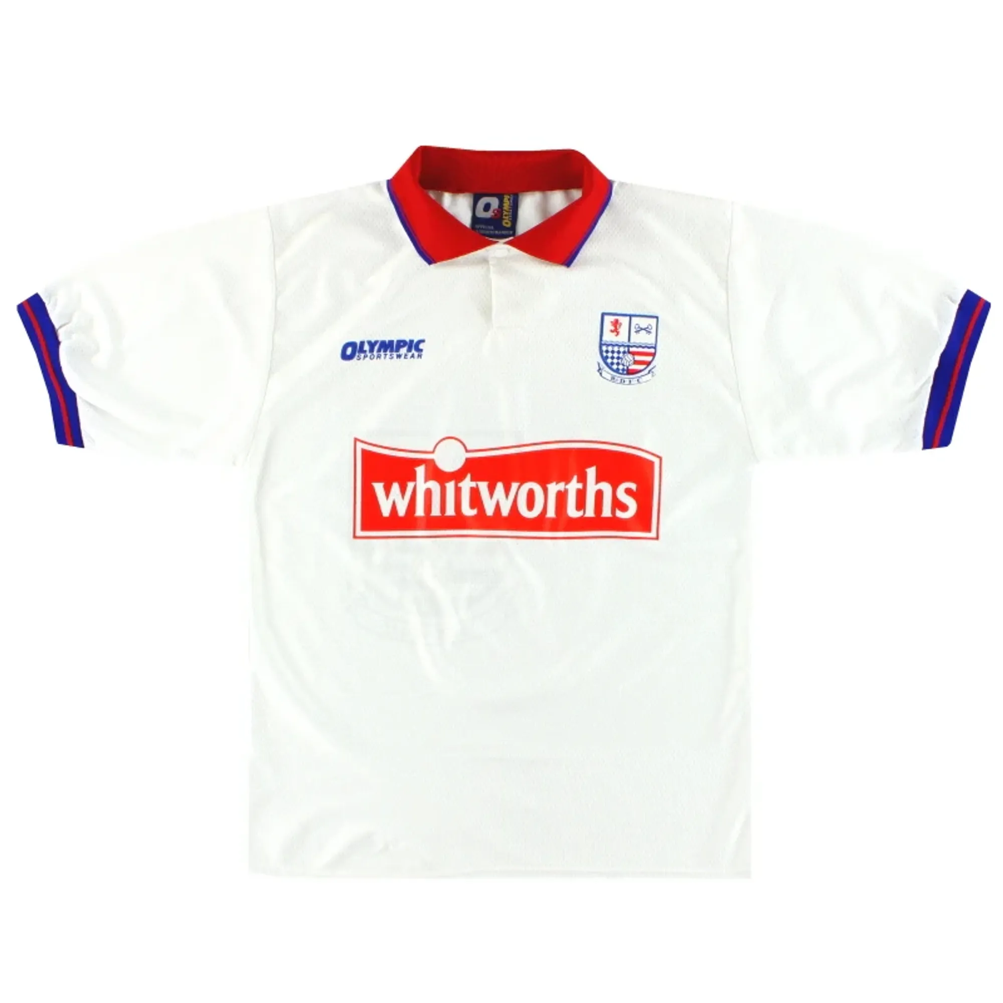 1997-98 Rushden & Diamonds Olympic Home Shirt M - Other Non League Clubs / Excellent 