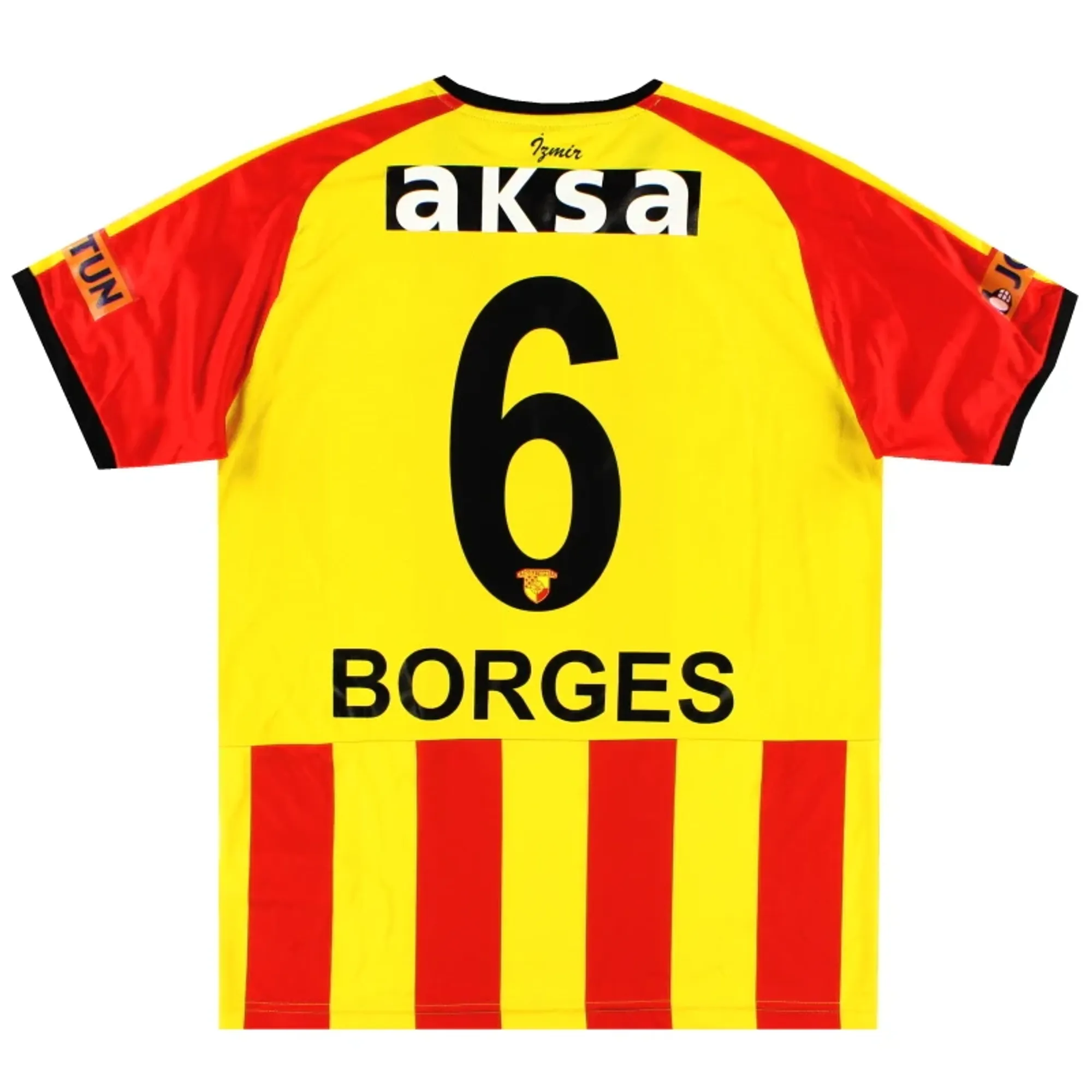 2019-20 Goztepe Puma Player Issue Home Shirt Borges #6 *As New* M - Other Turkish Clubs / As New 