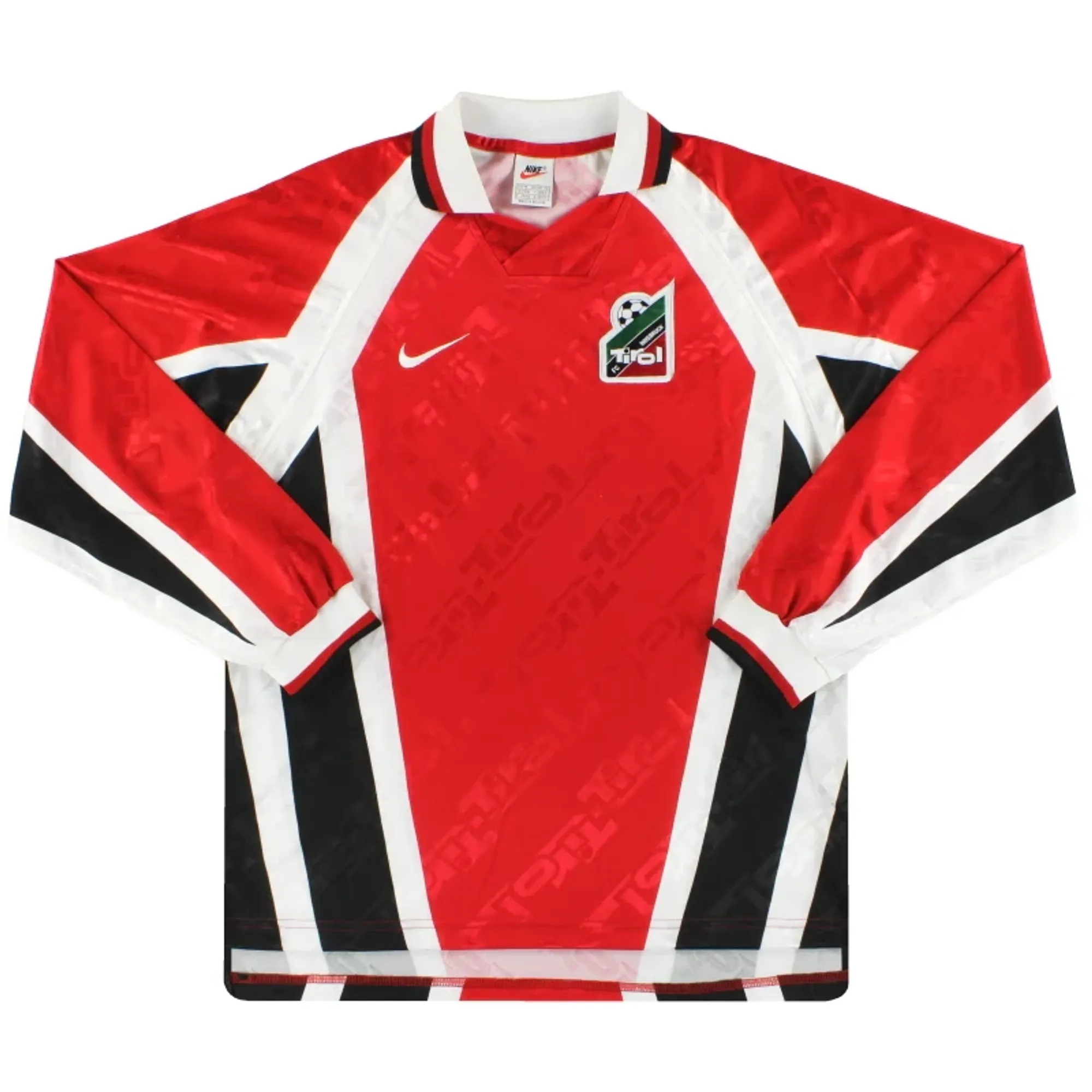 1996-98 FC Tirol Innsbruck Nike Home Shirt L/S M - Other European Clubs / Excellent 
