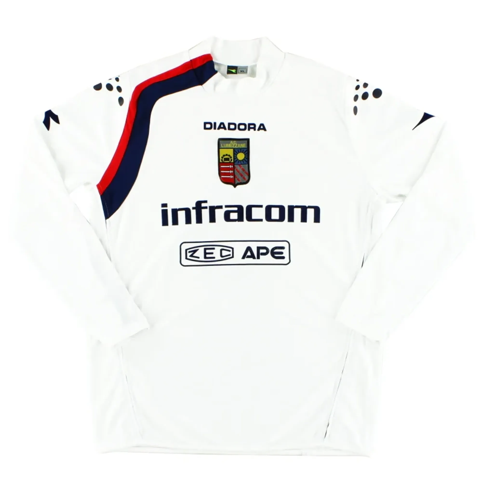 2008-09 Lumezzane Away Shirt #5 L/S XL - Other Italian Clubs / Excellent 