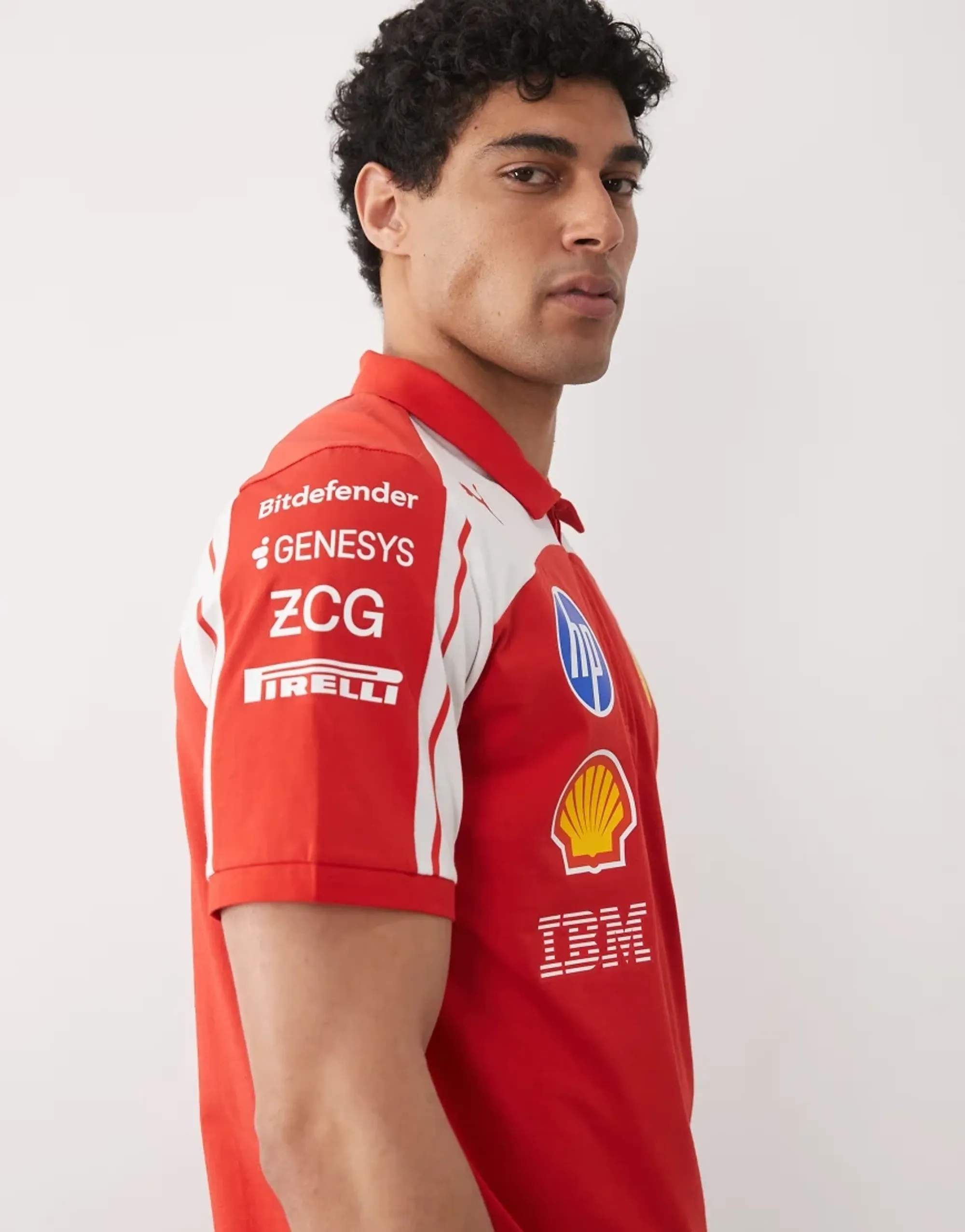 Scuderia Ferrari HP Replica Polo Unisex in Red | Size 3XL
