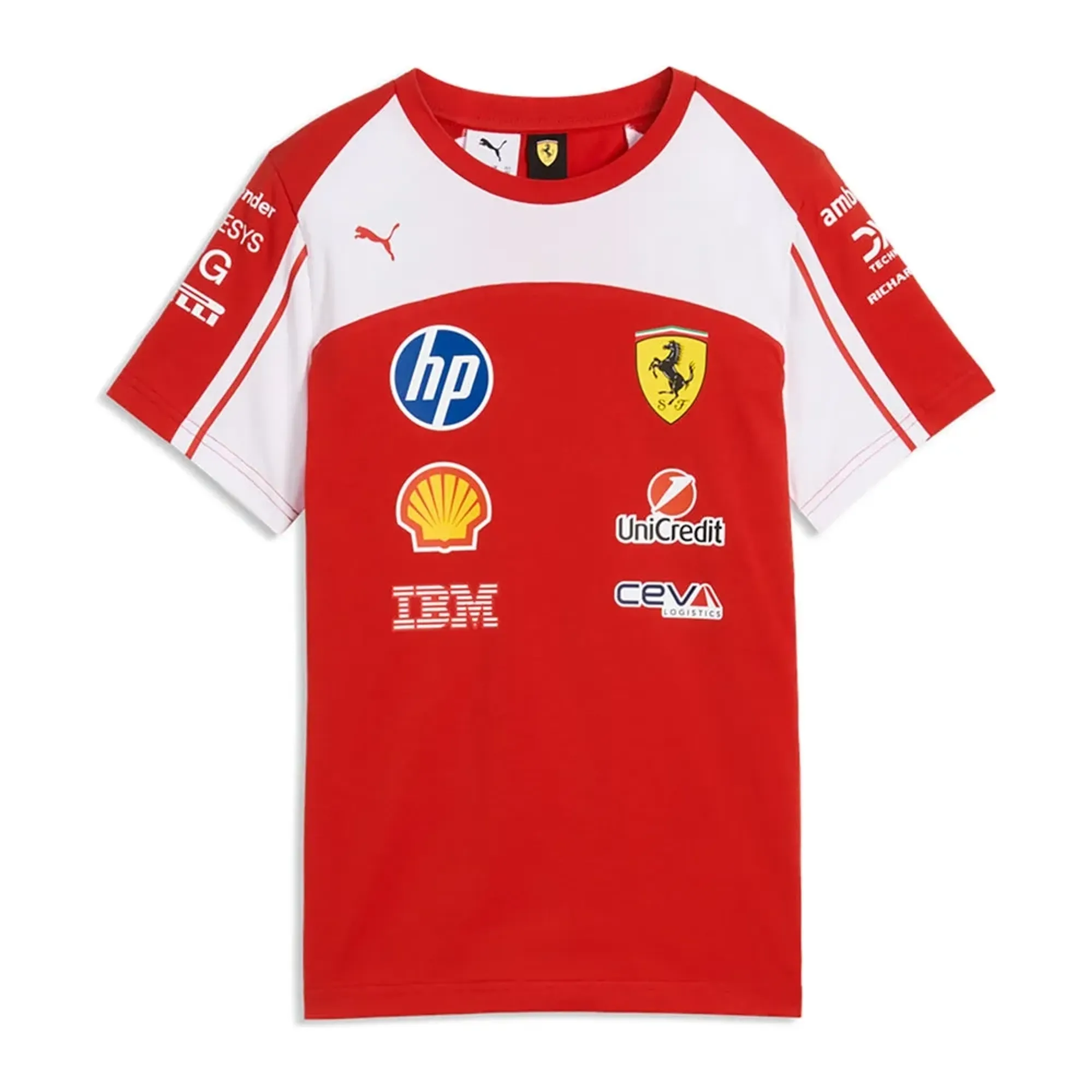 Scuderia Ferrari HP Replica T-Shirt Youth in Red | Size 11-12 Youth