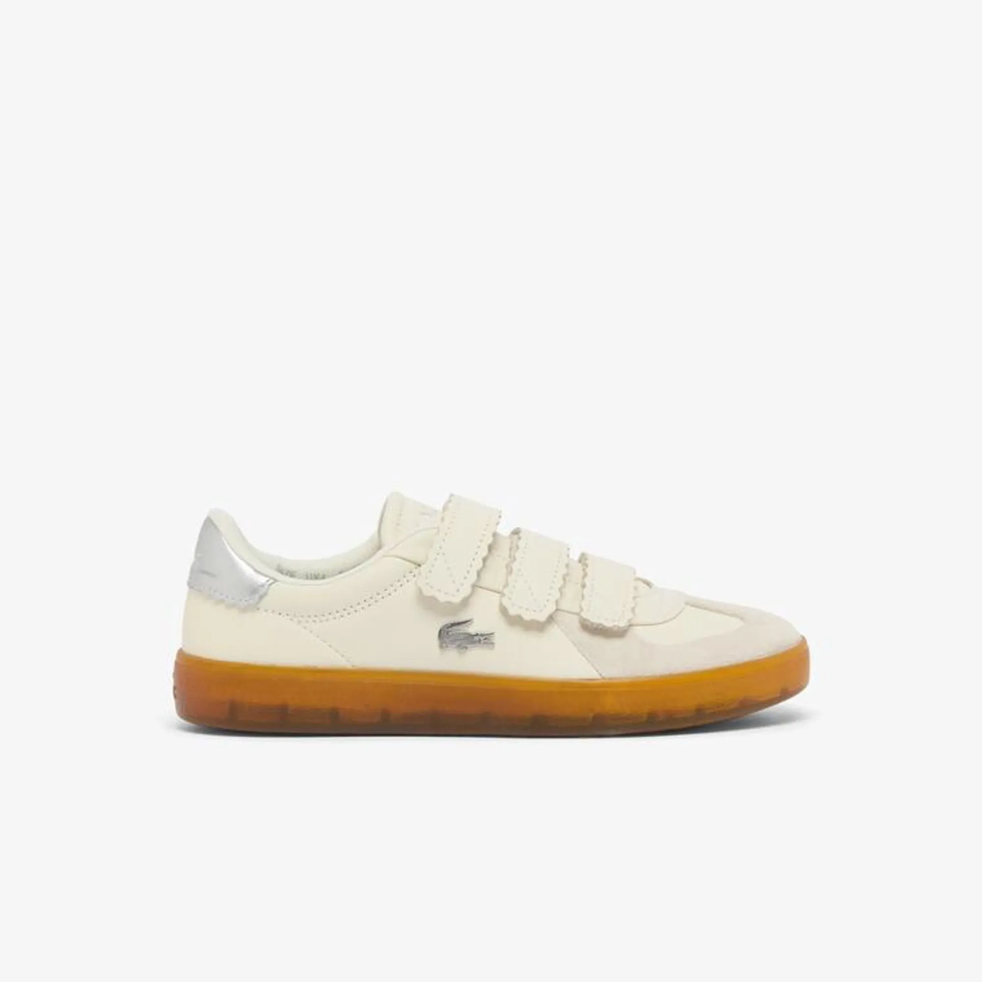 Lacoste Women’s Baseshot Pro Strap Suede Sneakers - Beige/Gum