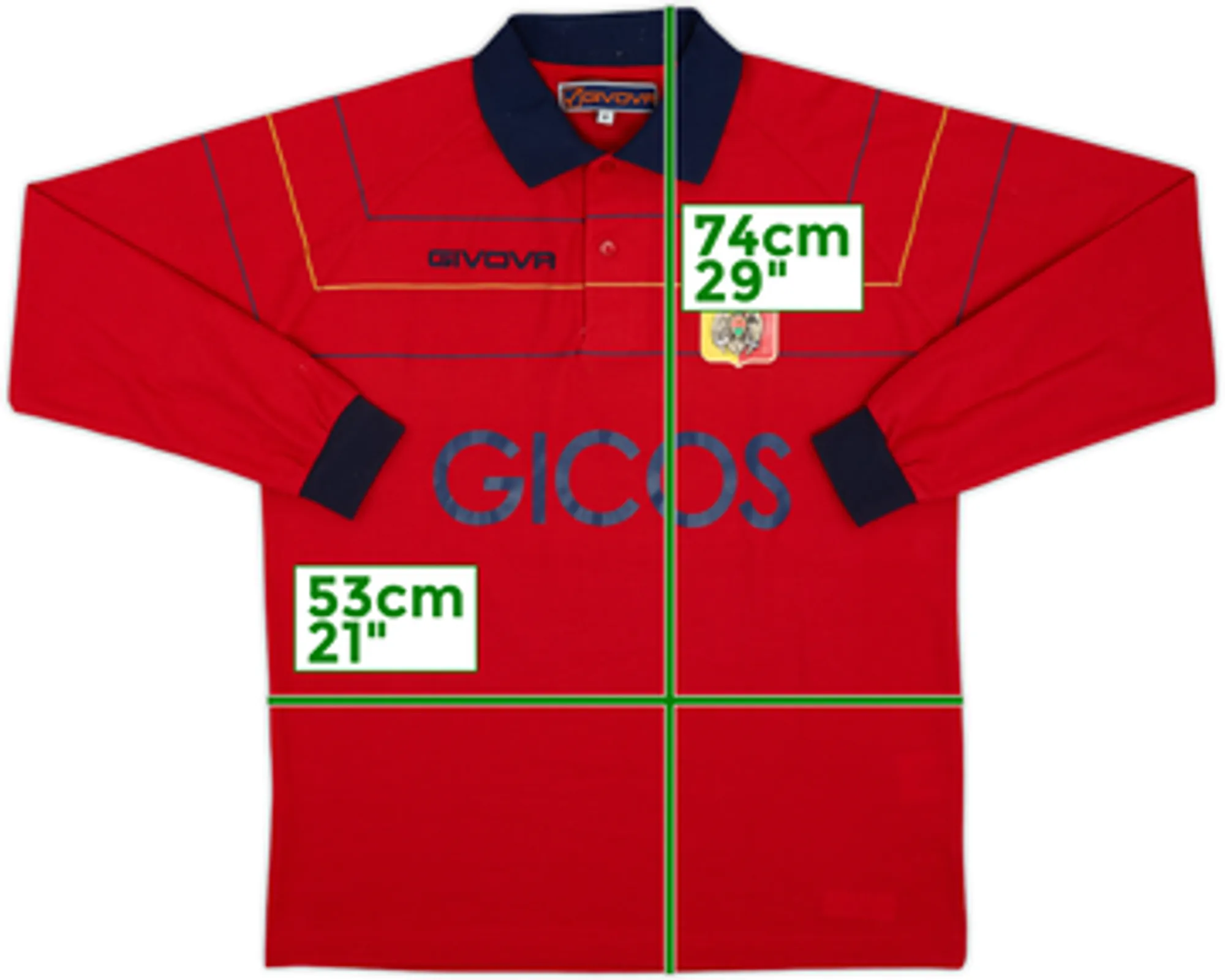 2012-13 Catanzaro Givova Polo L/S Shirt - 8/10 - (M)