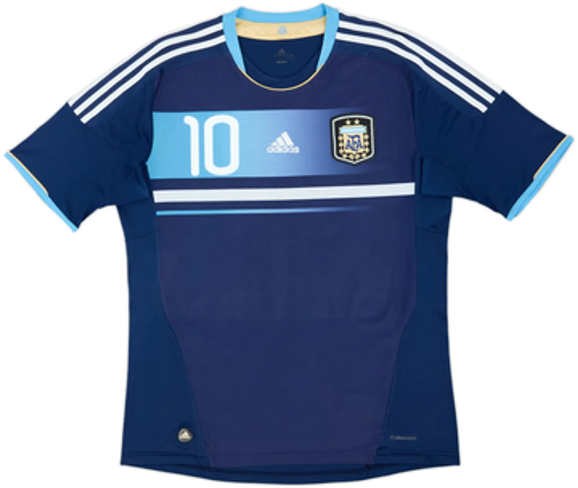 2011-13 Argentina Away Shirt Messi #10 - 8/10 - (L)