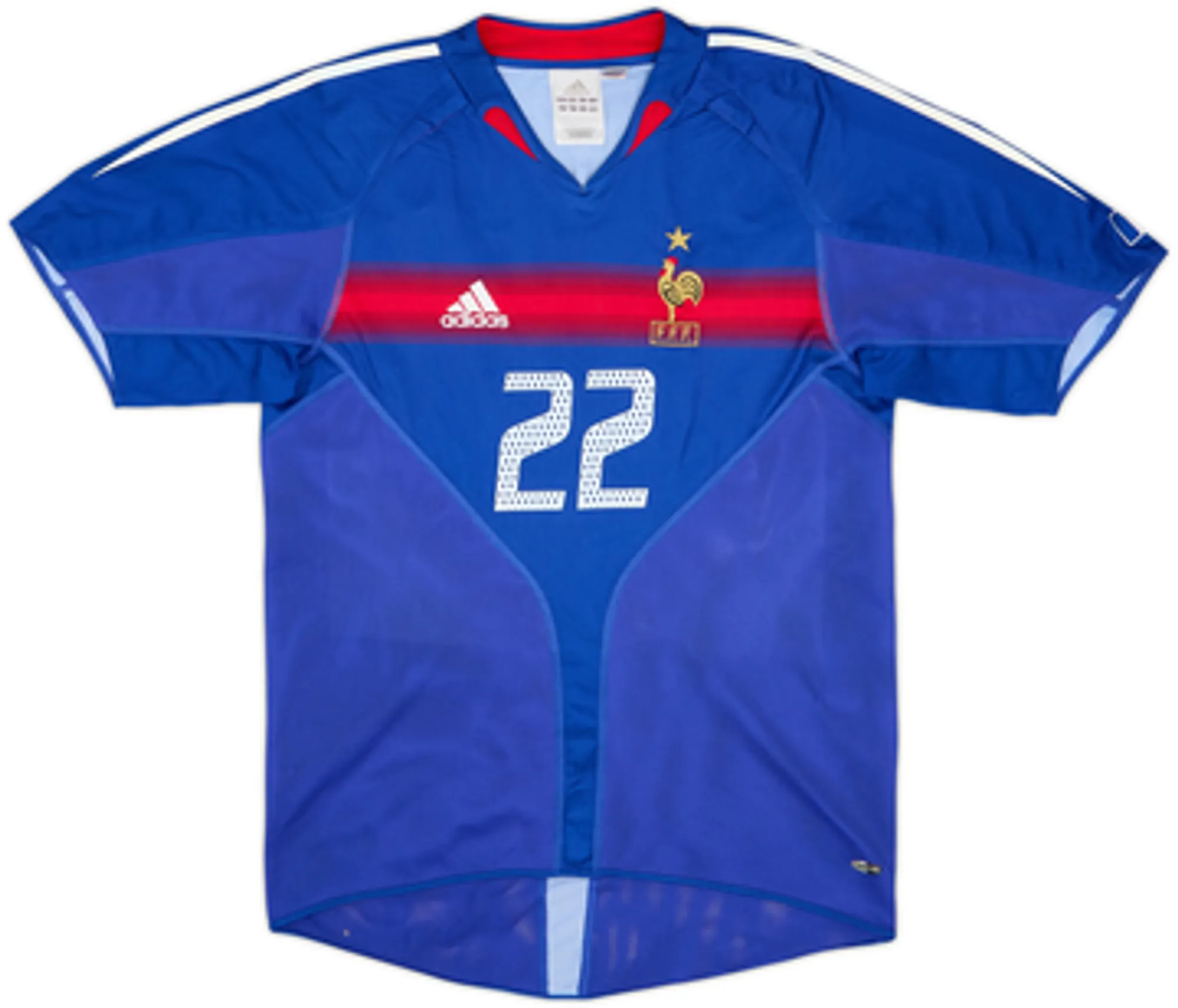 2004-06 France Home Shirt Govou #22 - 7/10 - (S)