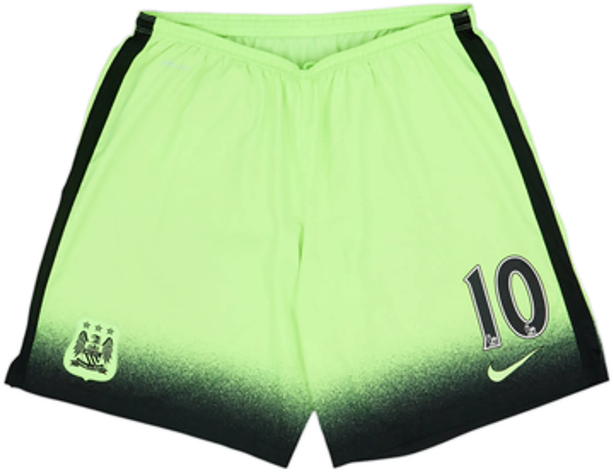 2015-16 Manchester City Third Shorts #10 (Aguero) - 8/10 - (XL)