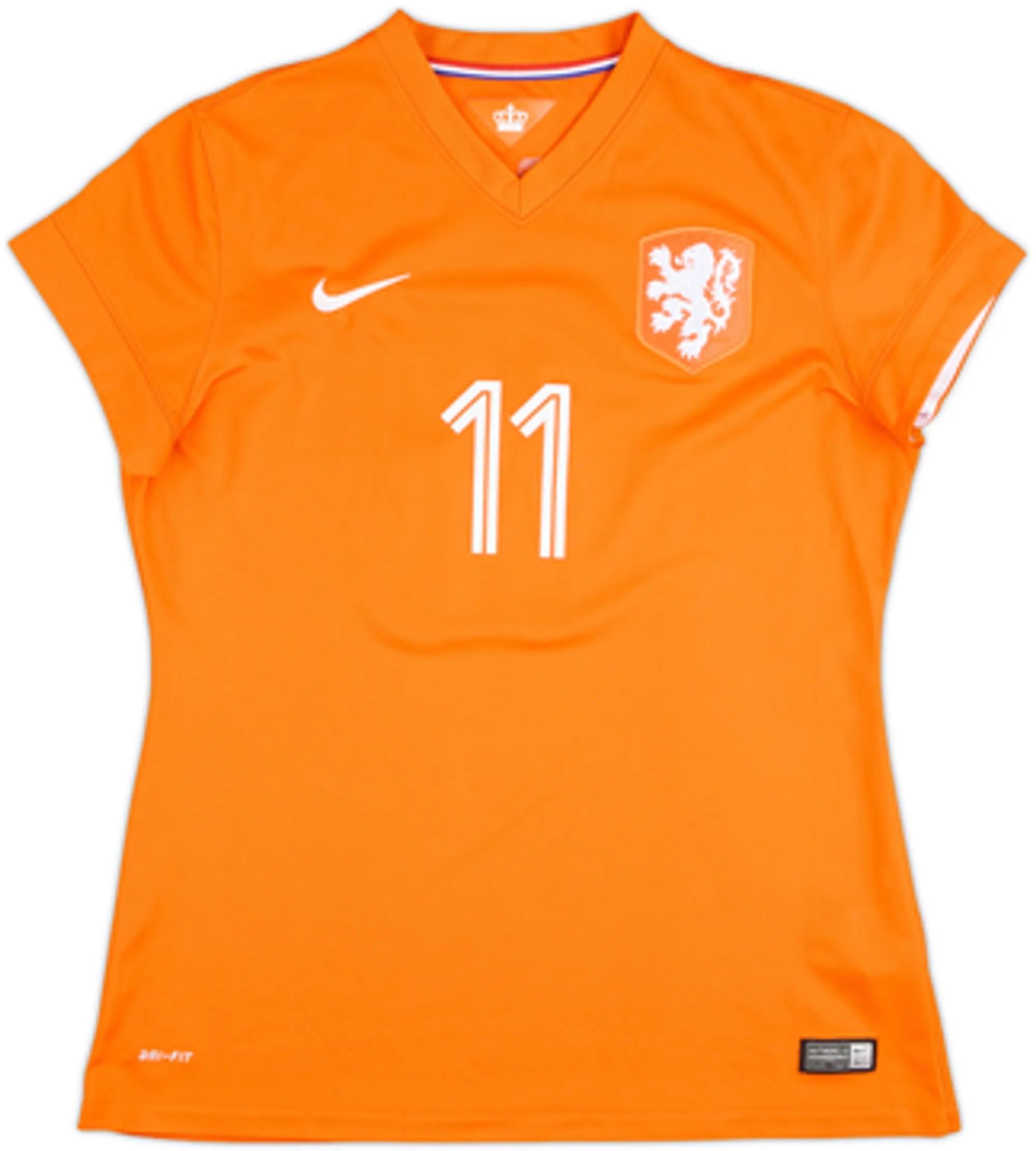 2014-15 Netherlands Home Shirt Robben #11 - 8/10 - (Women's L)