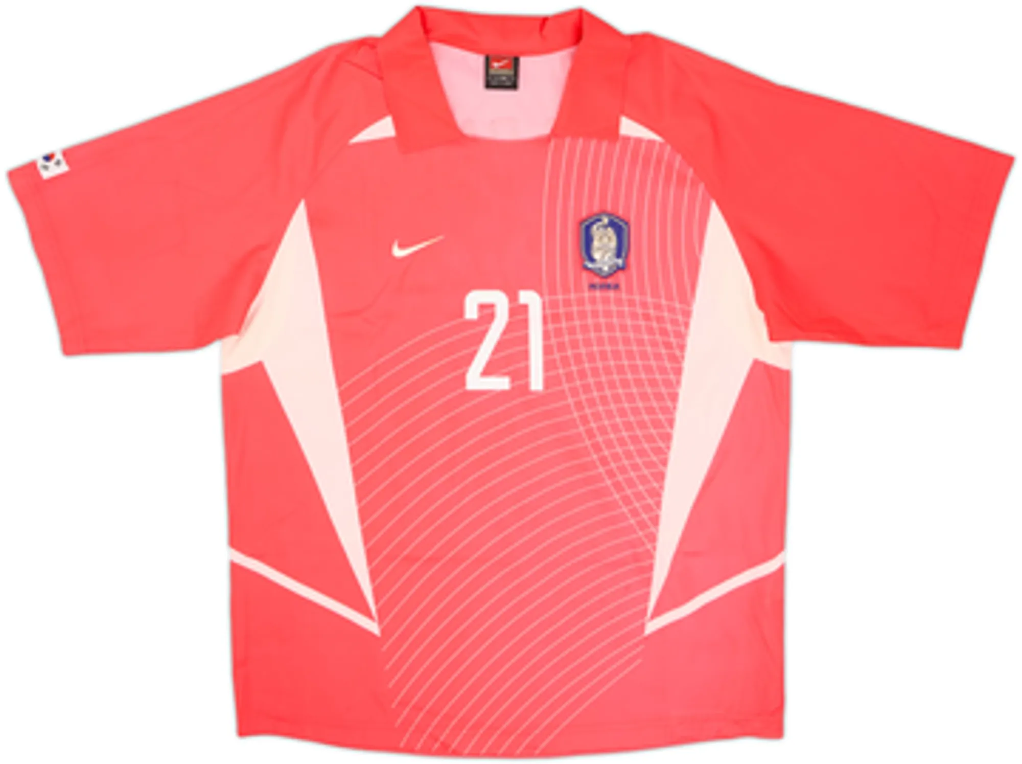 2002-03 South Korea Home Shirt J S Park #21 - 6/10 - (L)