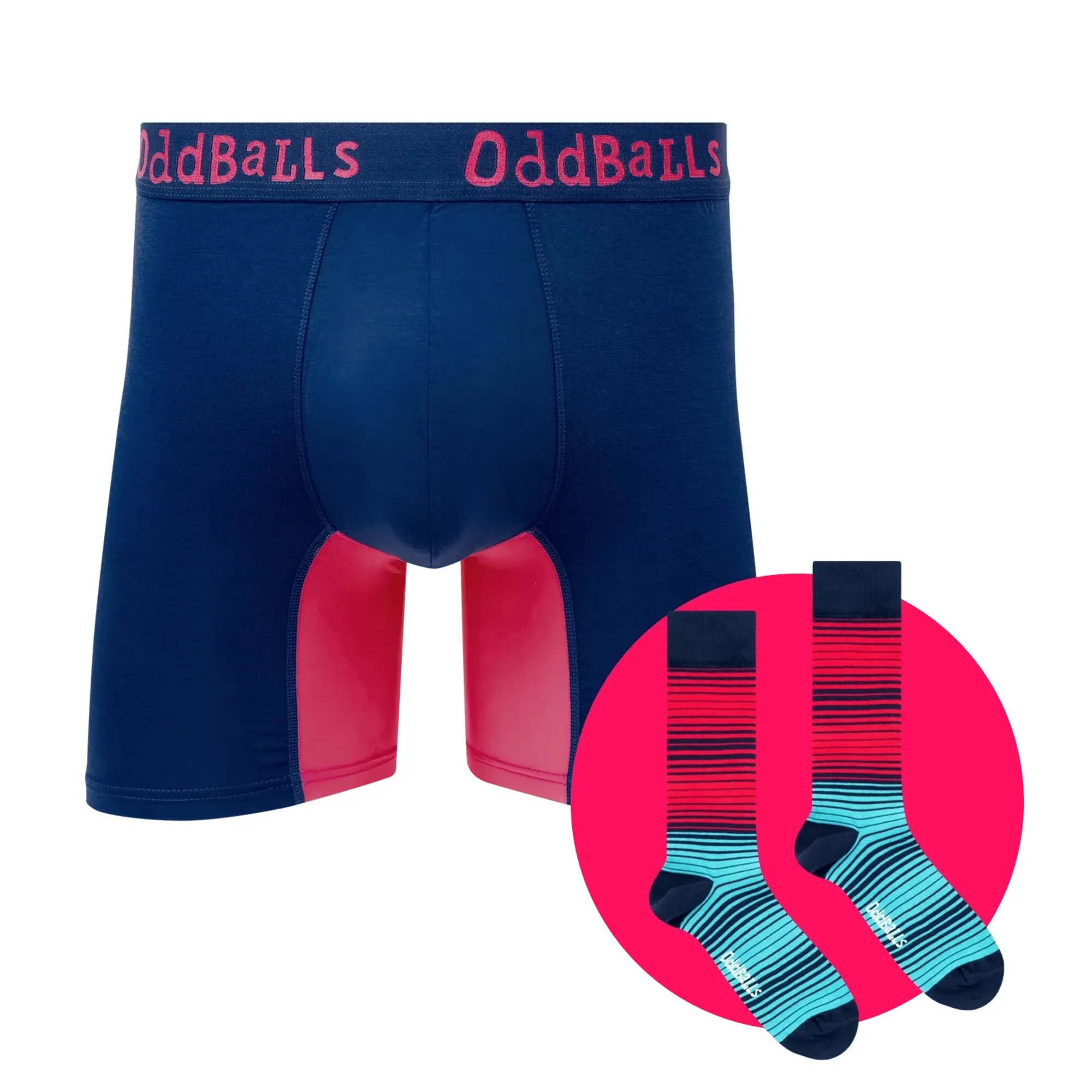 Abyss Bundle - Mens Bamboo Boxer Shorts & Matching Sock