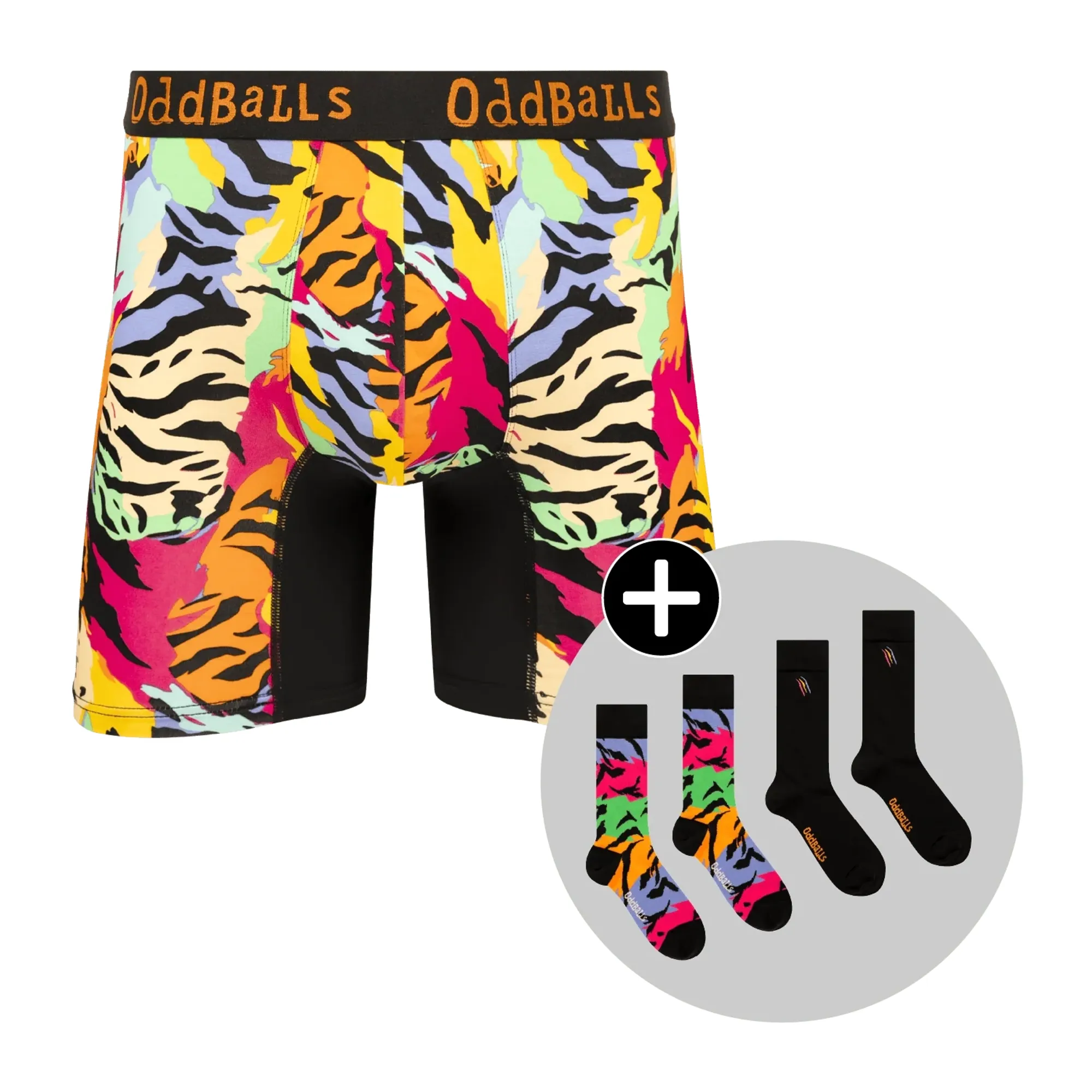 Wild Thing Bundle - Mens Bamboo Boxer Shorts & Matching Socks