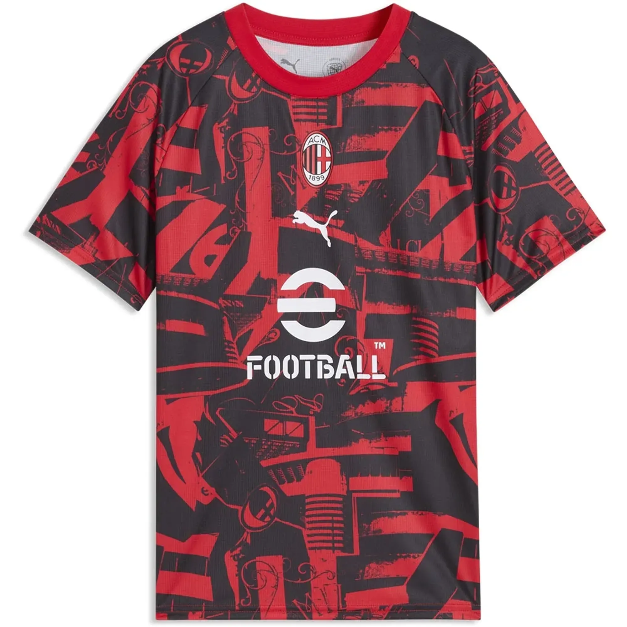 Puma Ac Milan Warm Up Pre Match Short Sleeve T-shirt