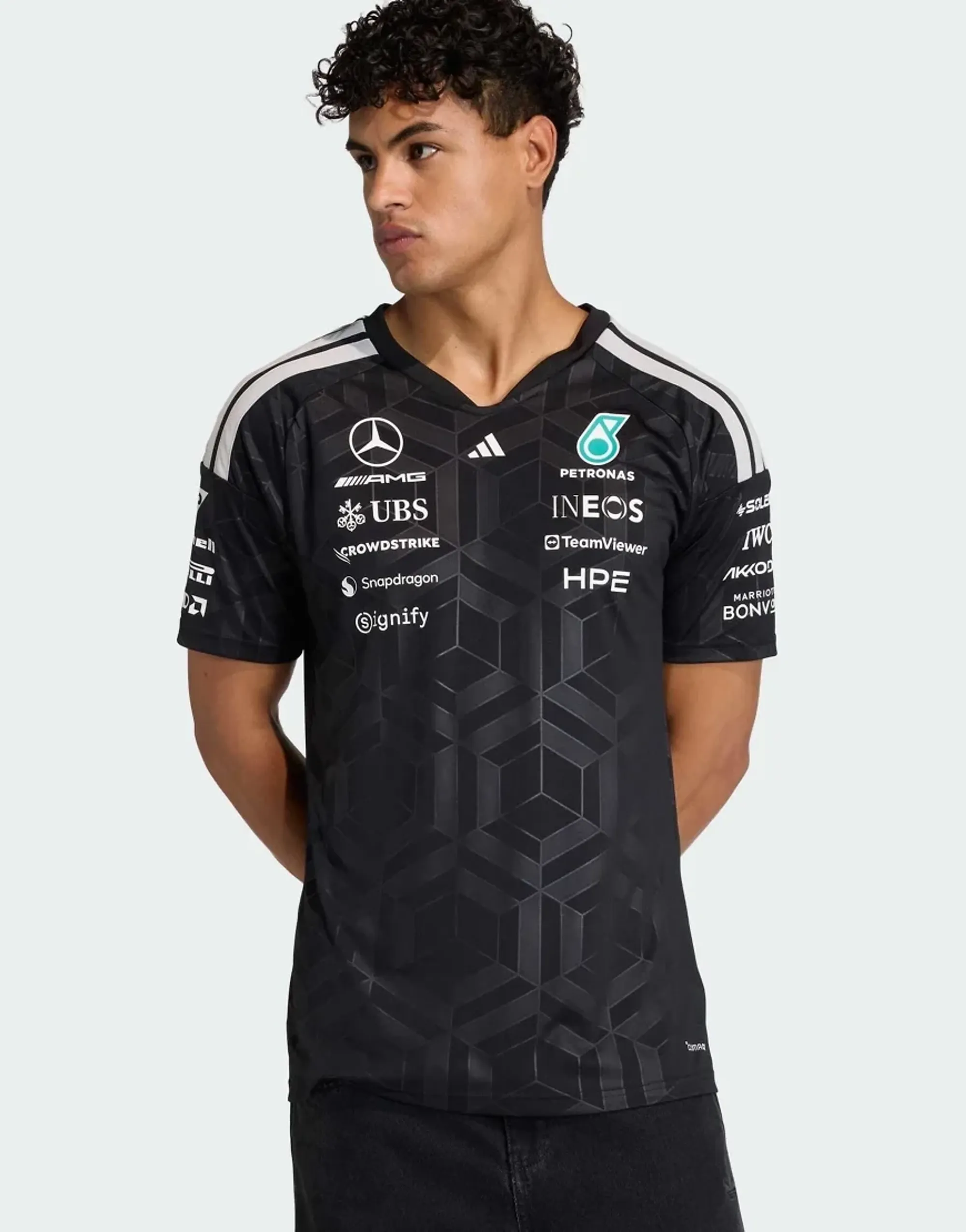 Adidas Performance Mercedes - Amg Petronas Formula 1 Team Driver Jersey In Black