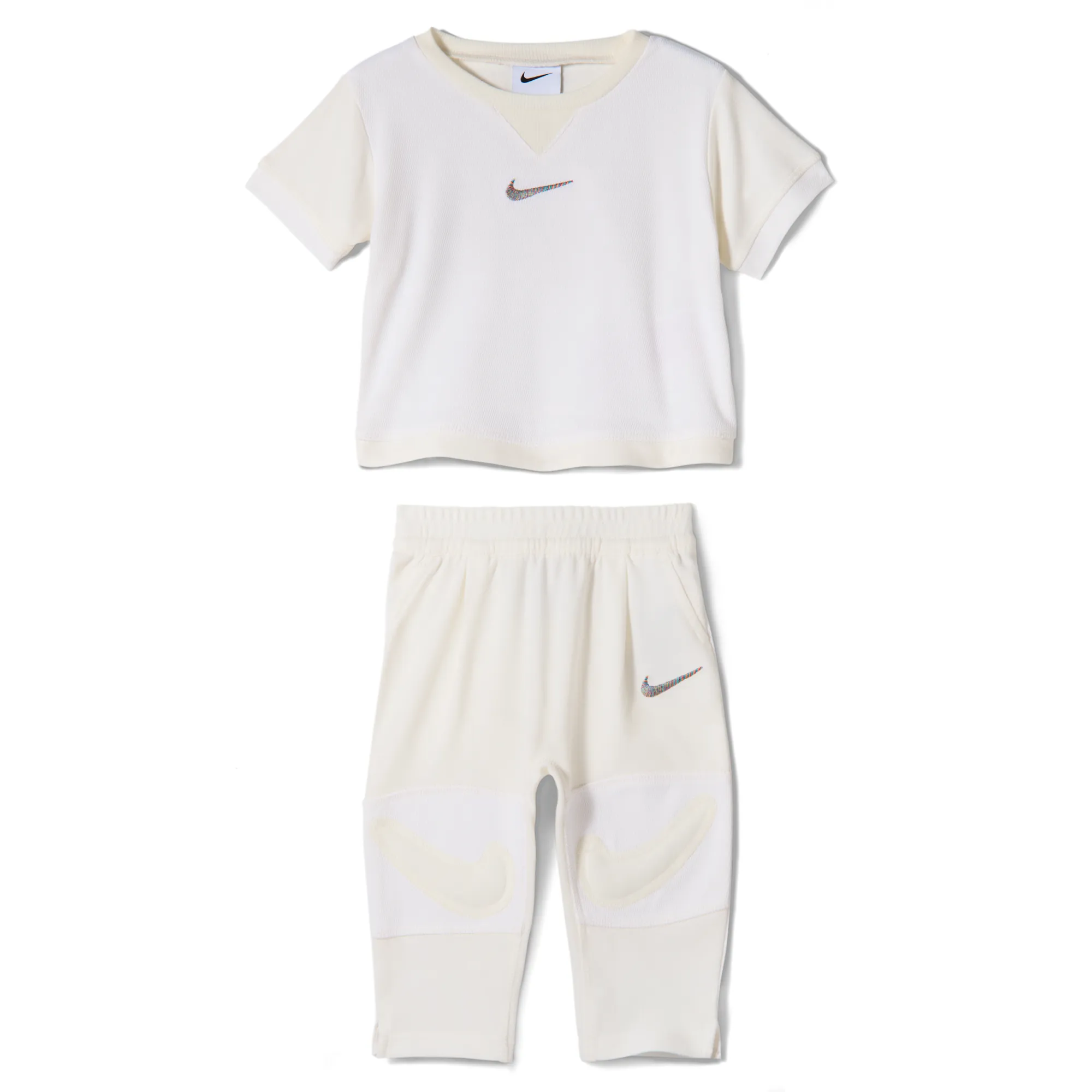 Nike ready, set! Baby T-Shirt and Joggers Set - White