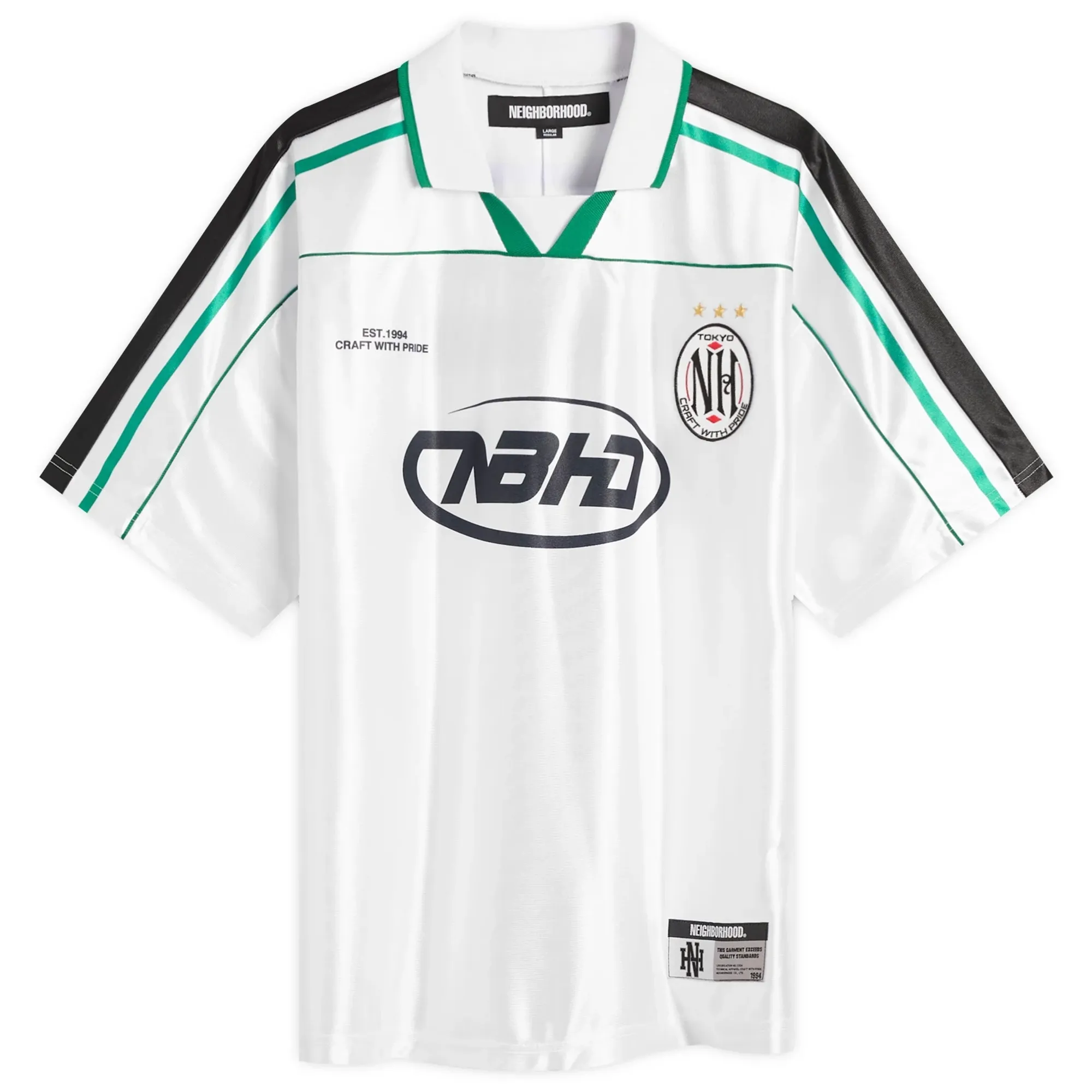 Neighborhood Men's Game Shirt White | 251FPNH-CSM16-WHT | FOOTY.COM