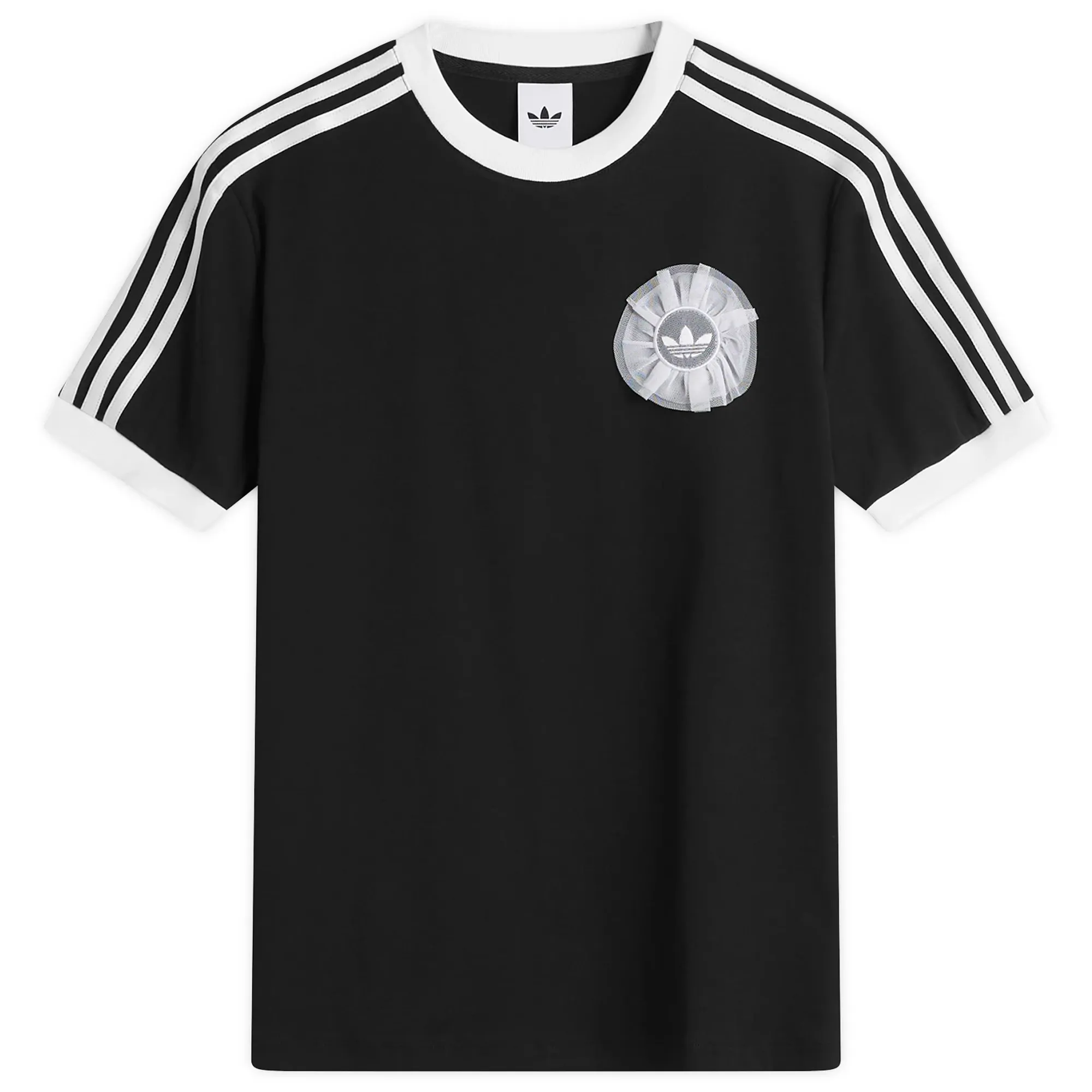 Adidas Women's Tulle Branding T-Shirt Black