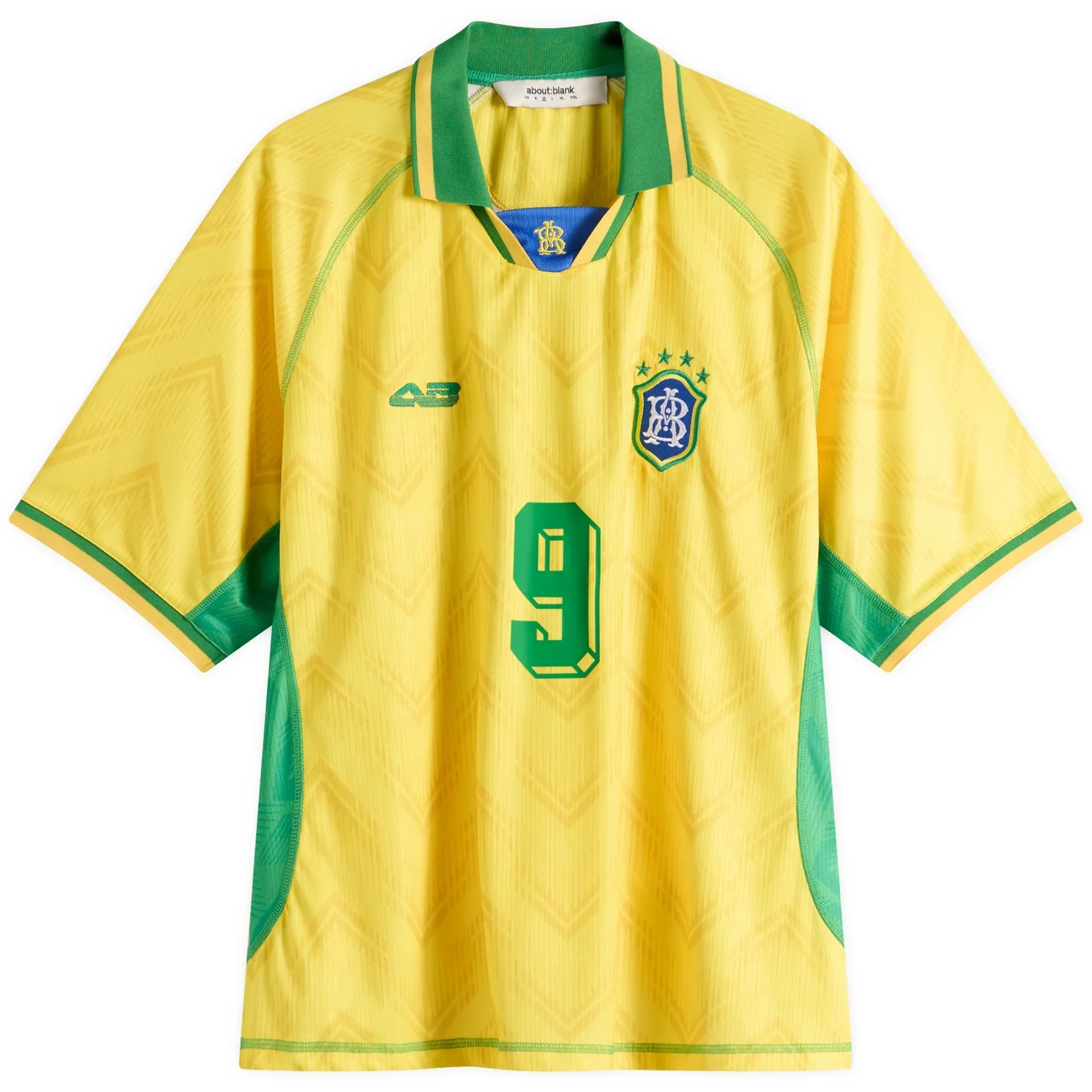 about:blank Men's Football Jersey Yellow/Green