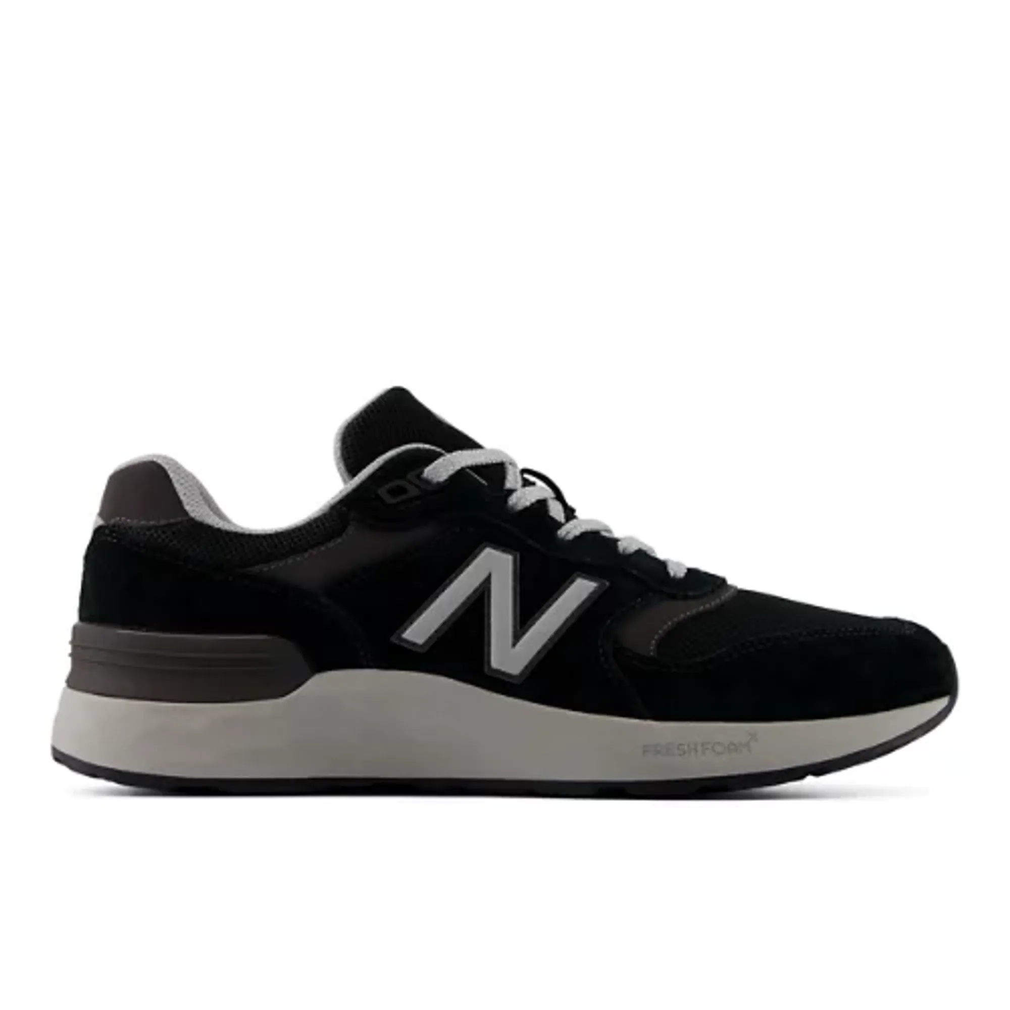 New Balance Men's Fresh Foam X 880 v7 in Black/Grey Synthetic