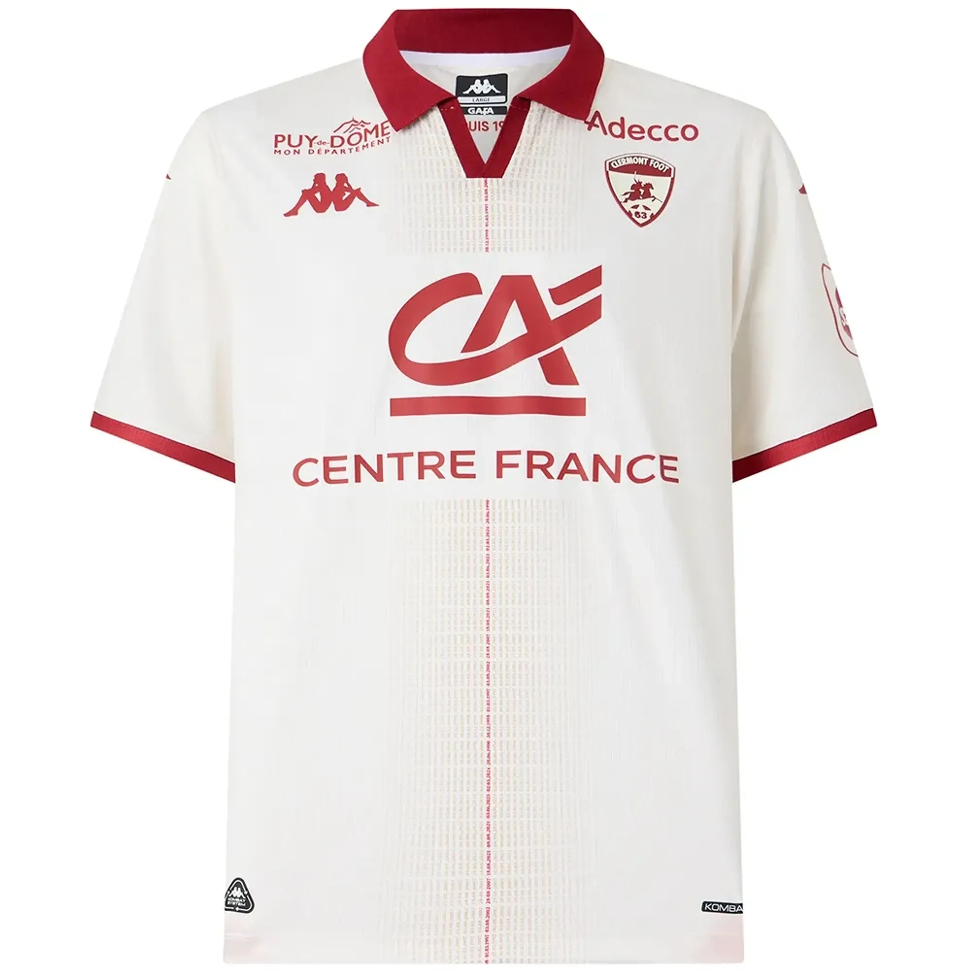 Kappa 2025-clermont Away Short Sleeve T-shirt