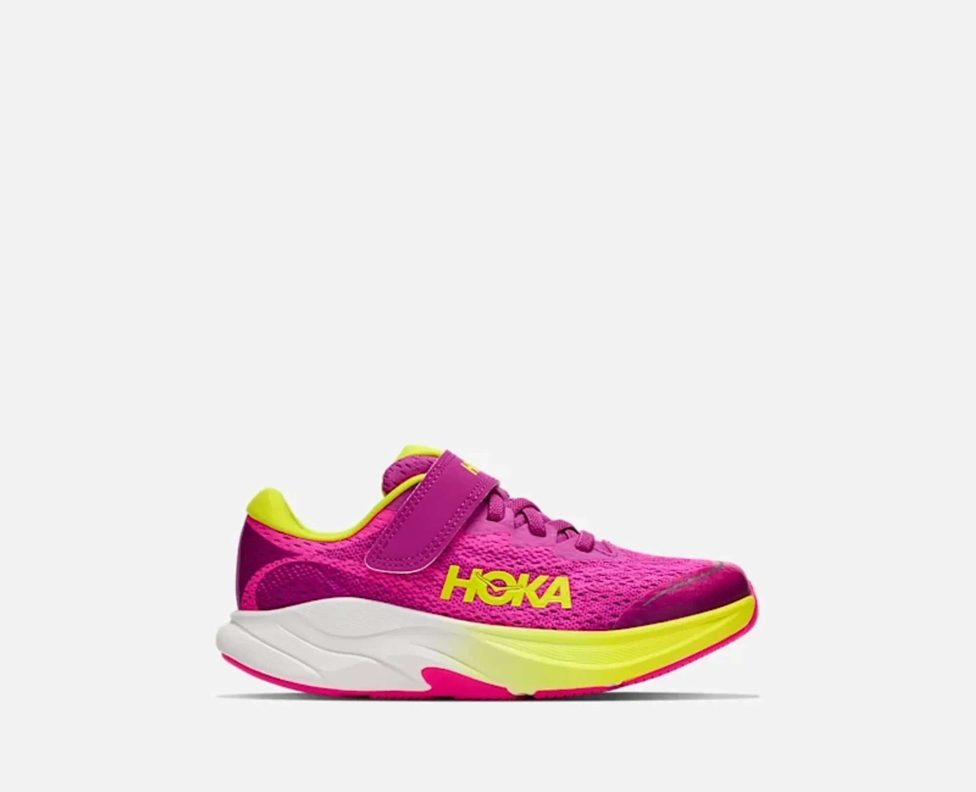 Hoka Kid's Rincon 4 Road Running Shoes In Fuchsia/Fuchsia