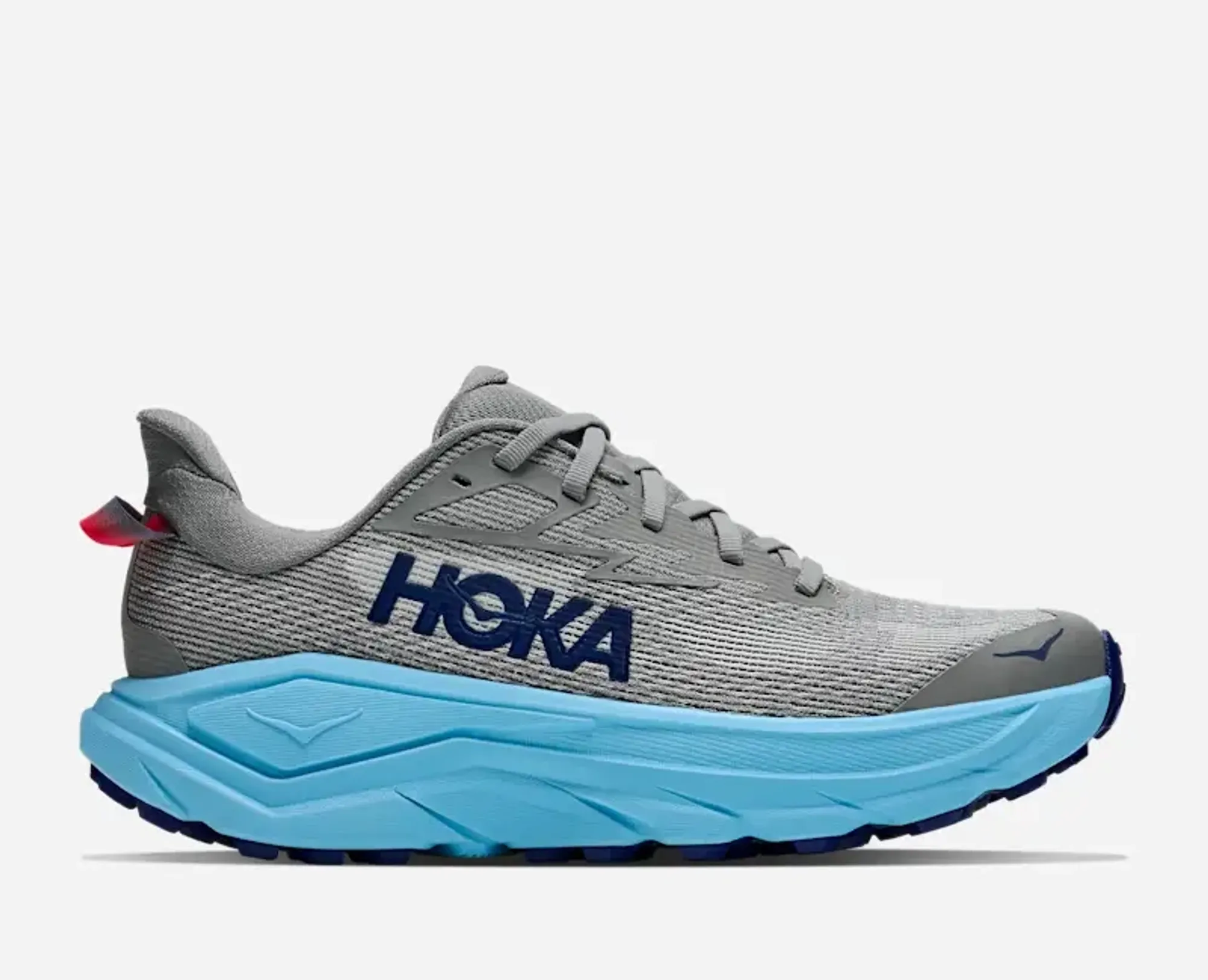 Hoka Women's Challenger 8 Road Running Shoes In Galactic Grey/Soaring Blue