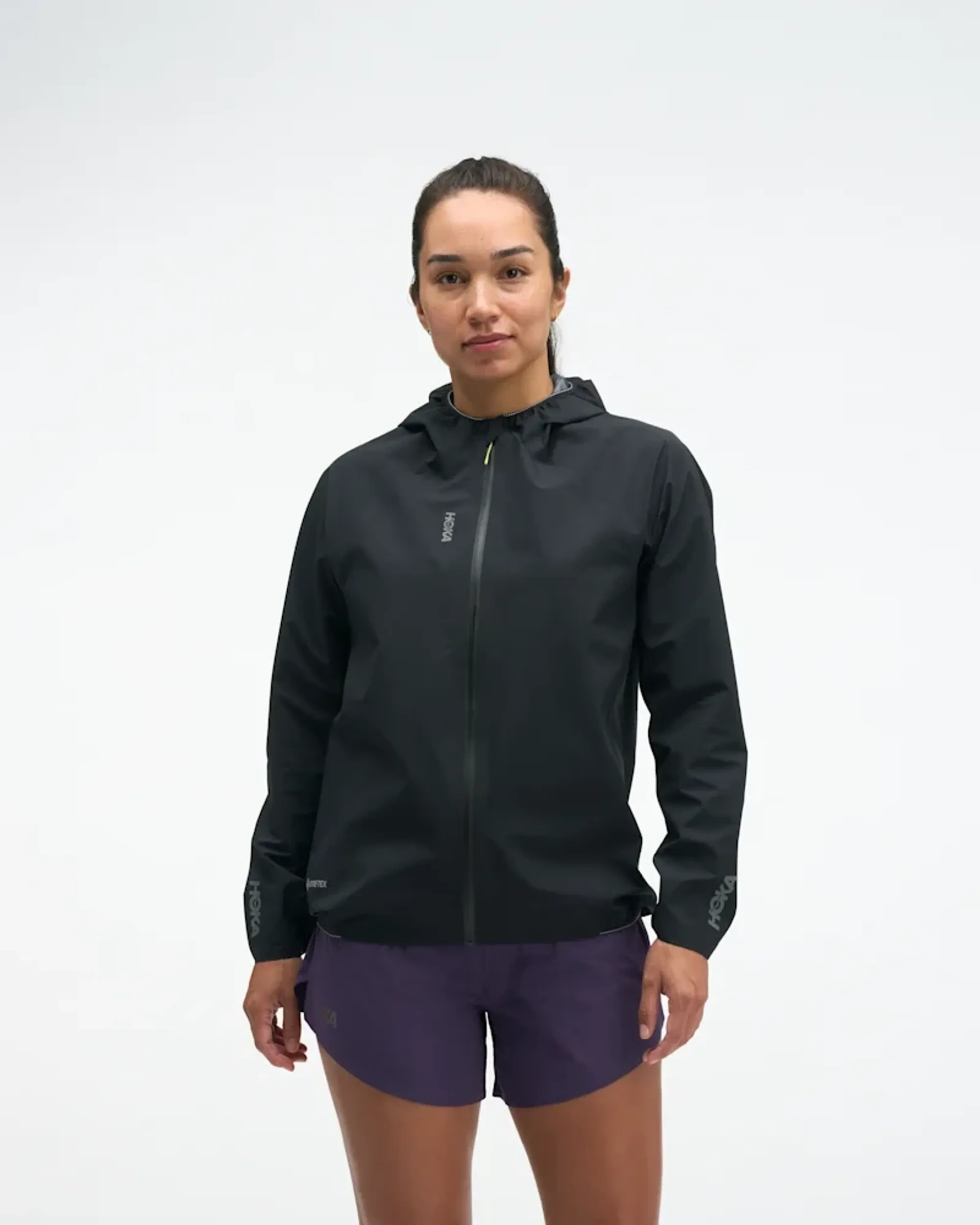 Hoka Women's Skybreeze Waterproof Jacket Gore-Tex In Black