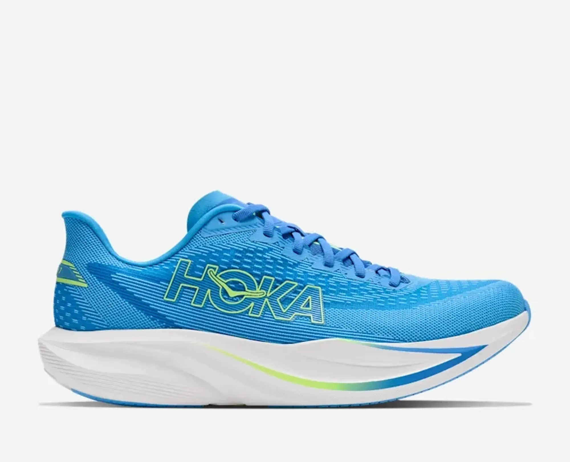 Hoka Men's Mach 7 Road Running Shoes In Virtual Blue/Soft Cobalt