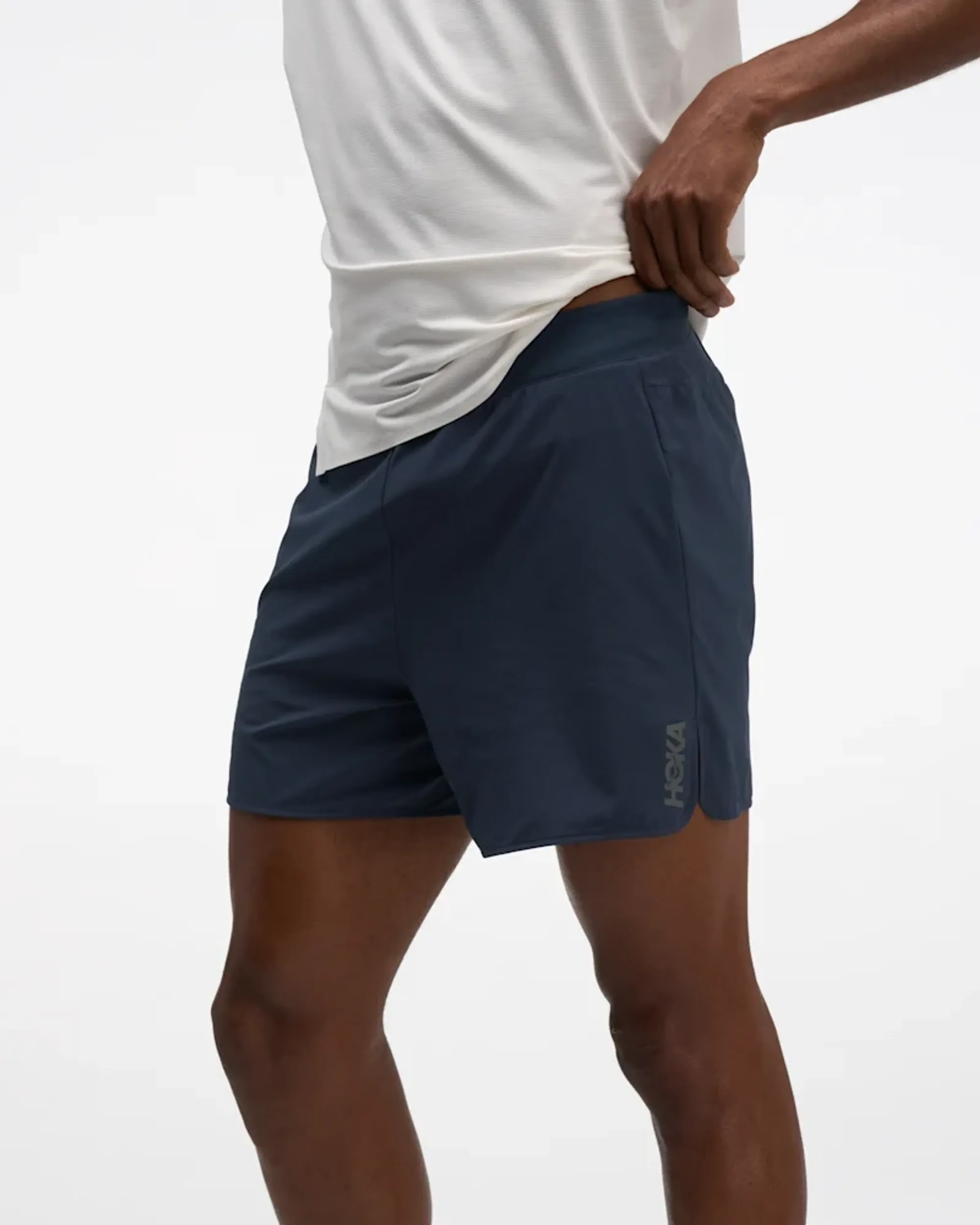 Hoka Men's Glide Shorts 5'' Brief In Varsity Navy