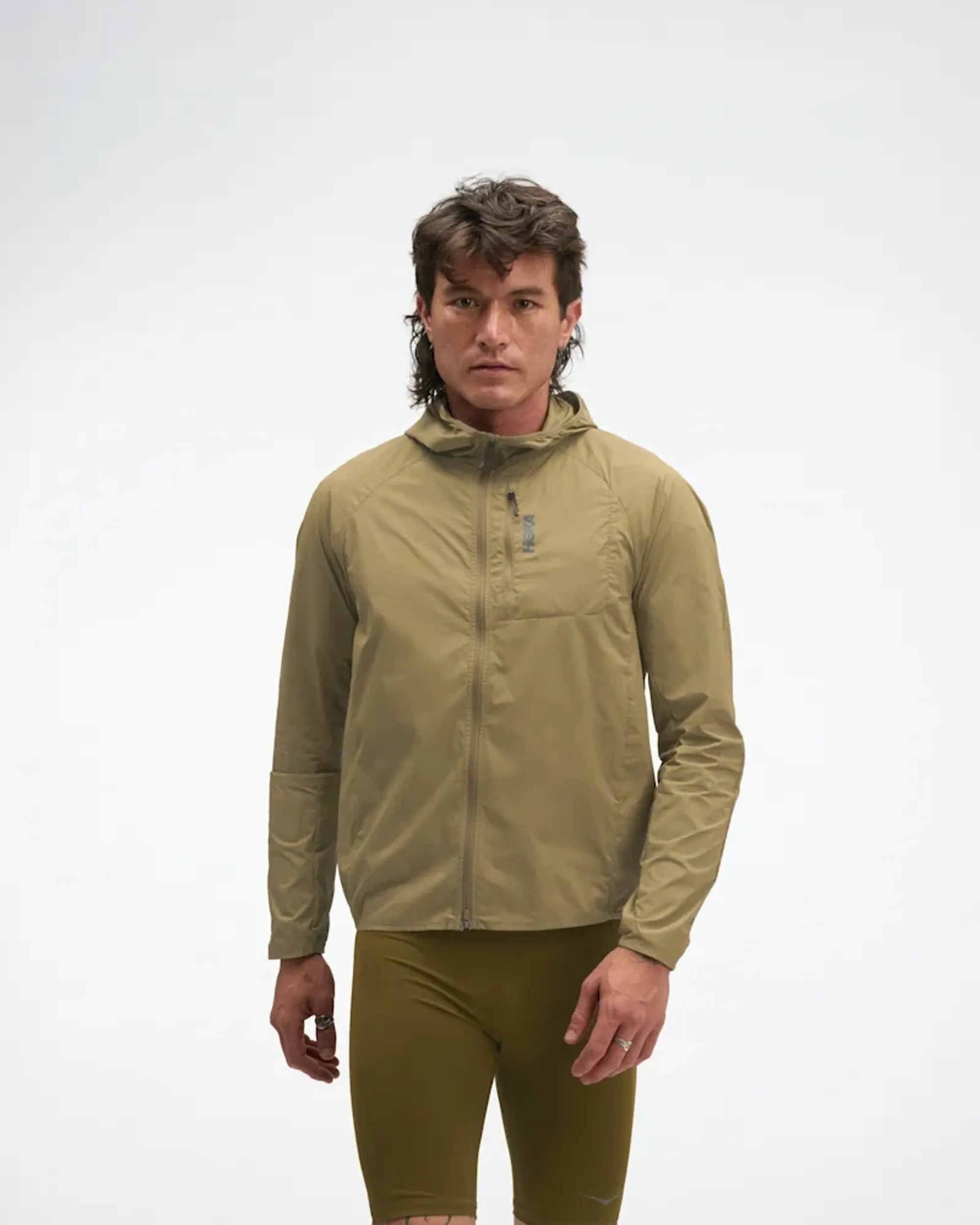 Hoka Men's Skyflow Wind Jacket In Caraway Seed
