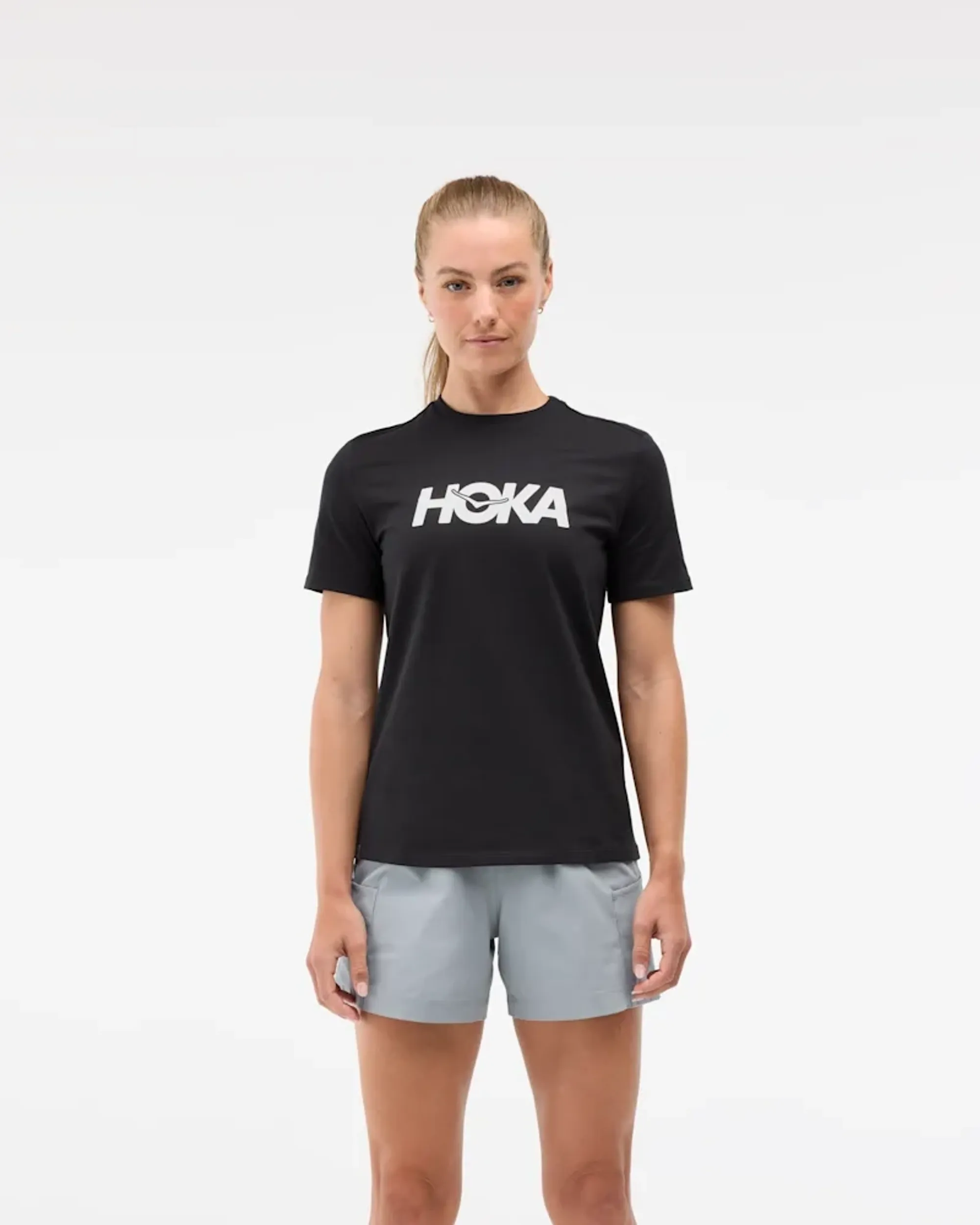 Hoka Women's Core Logo Graphic T-Shirt In Black