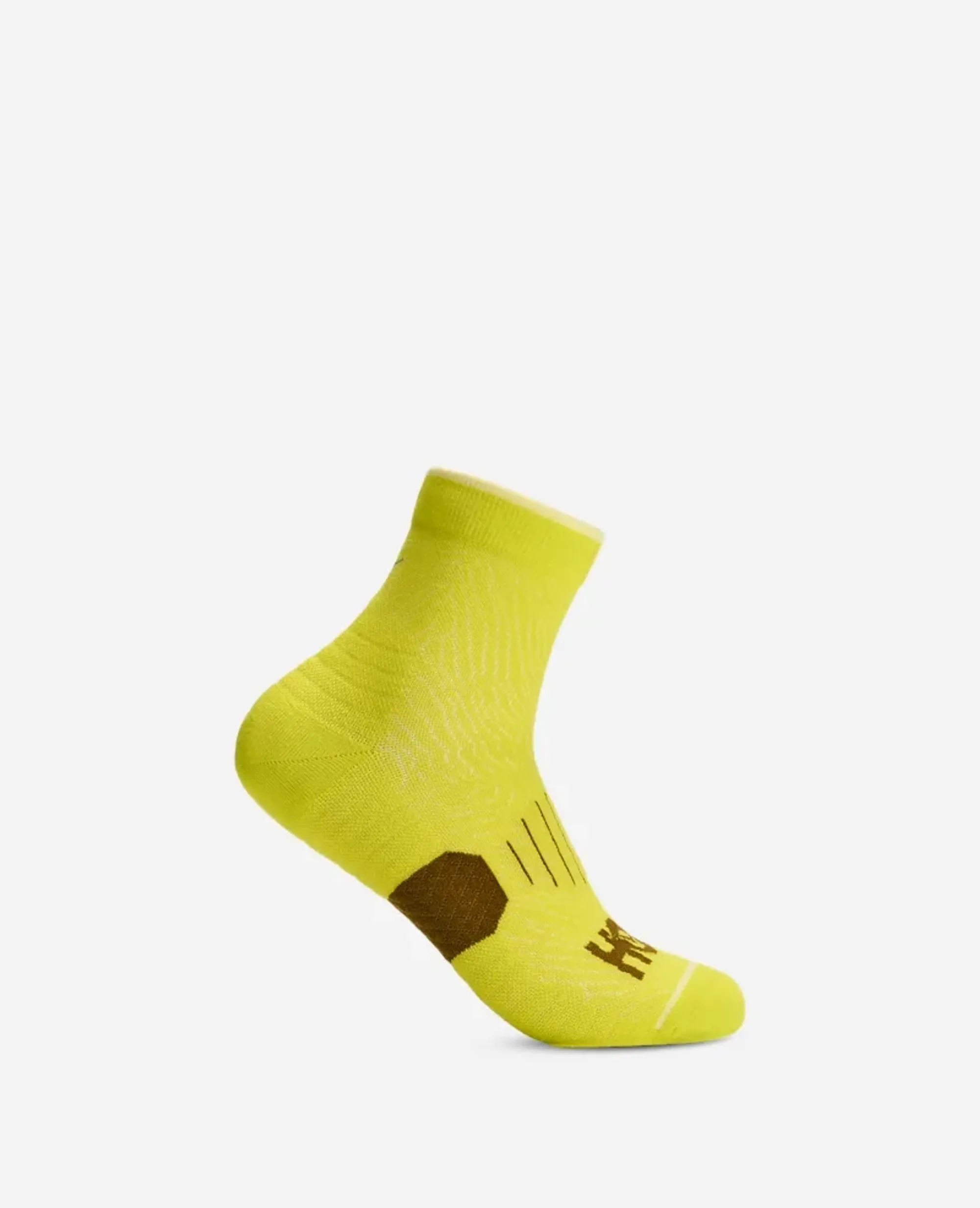 Hoka Quarter Run Sock In Hoka Citrus