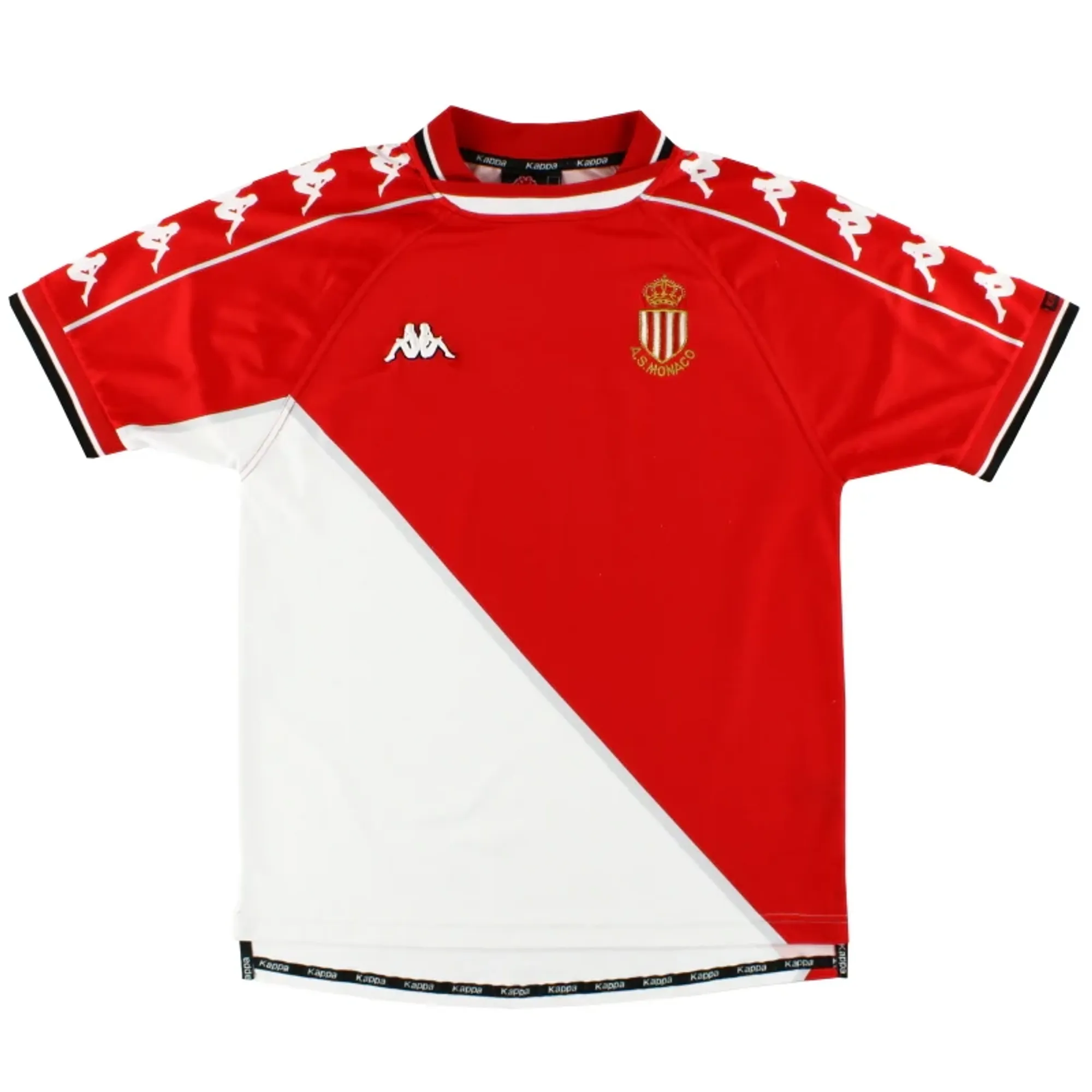 1999-00 Monaco Kappa Home Shirt XL - Monaco / Excellent 