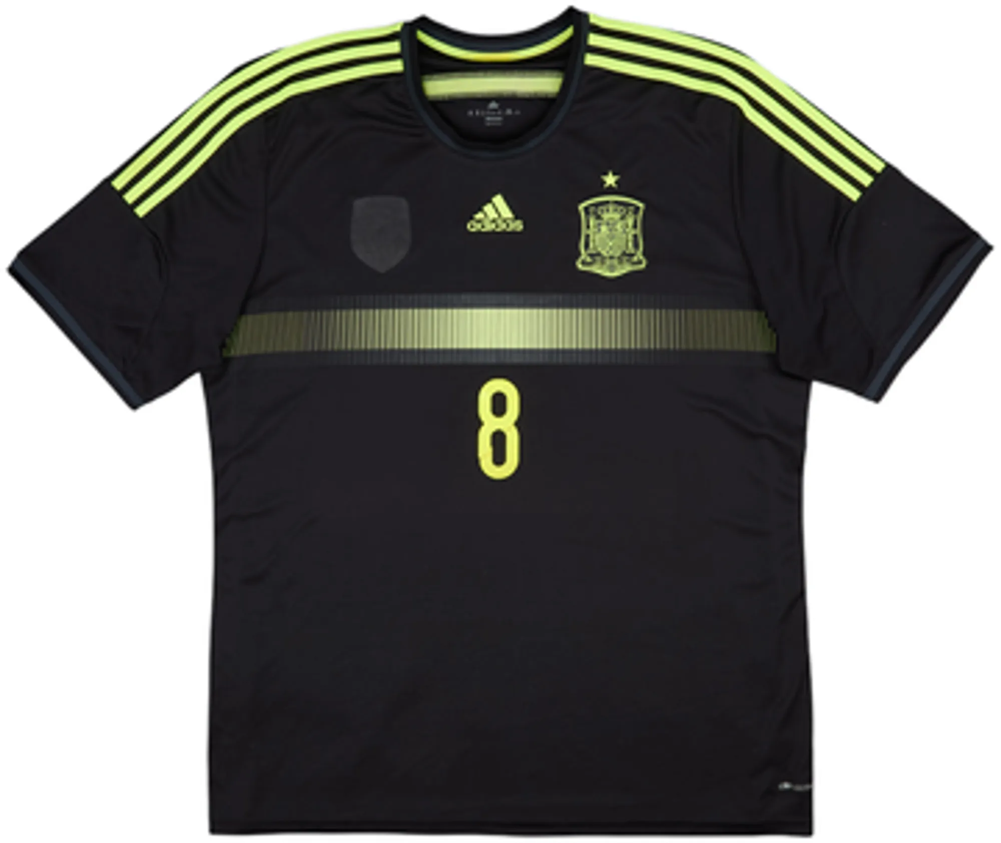 2013-15 Spain Away Shirt Xavi #8 - 5/10 - (XXL)