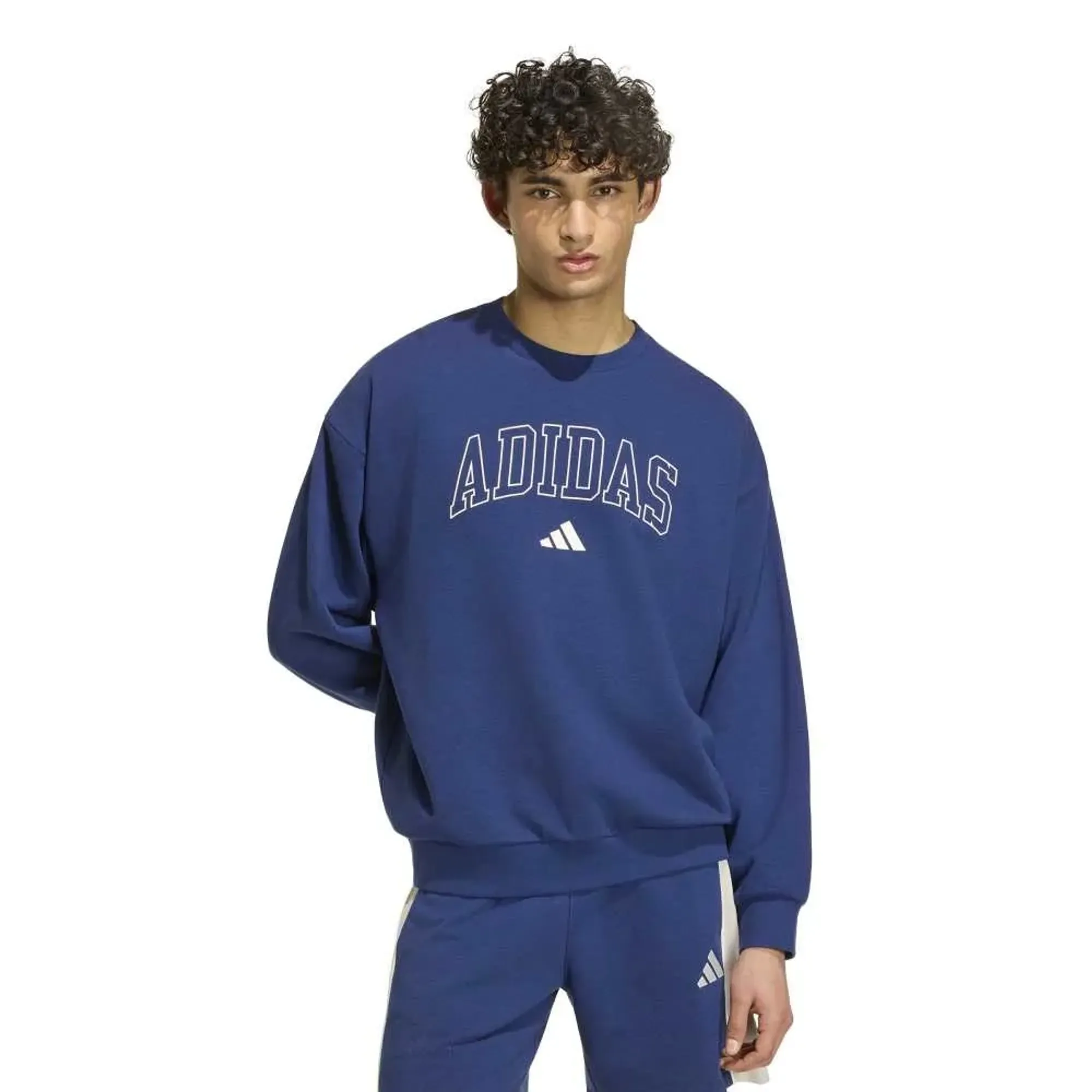 Adidas Seasonal Essentials Collegiate French Terry Crew Sweatshirt
