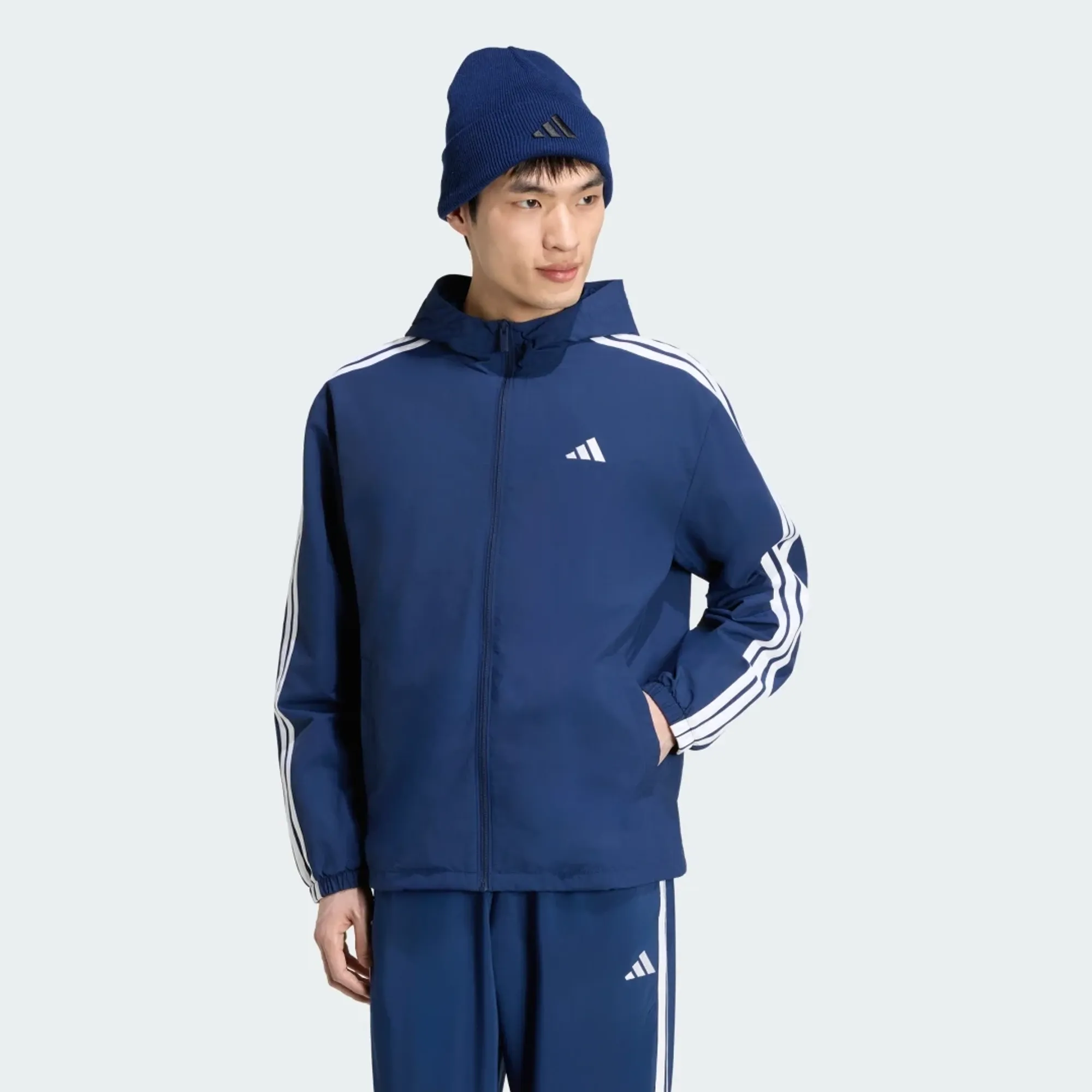 adidas Essentials 3-Stripes Woven Windbreaker