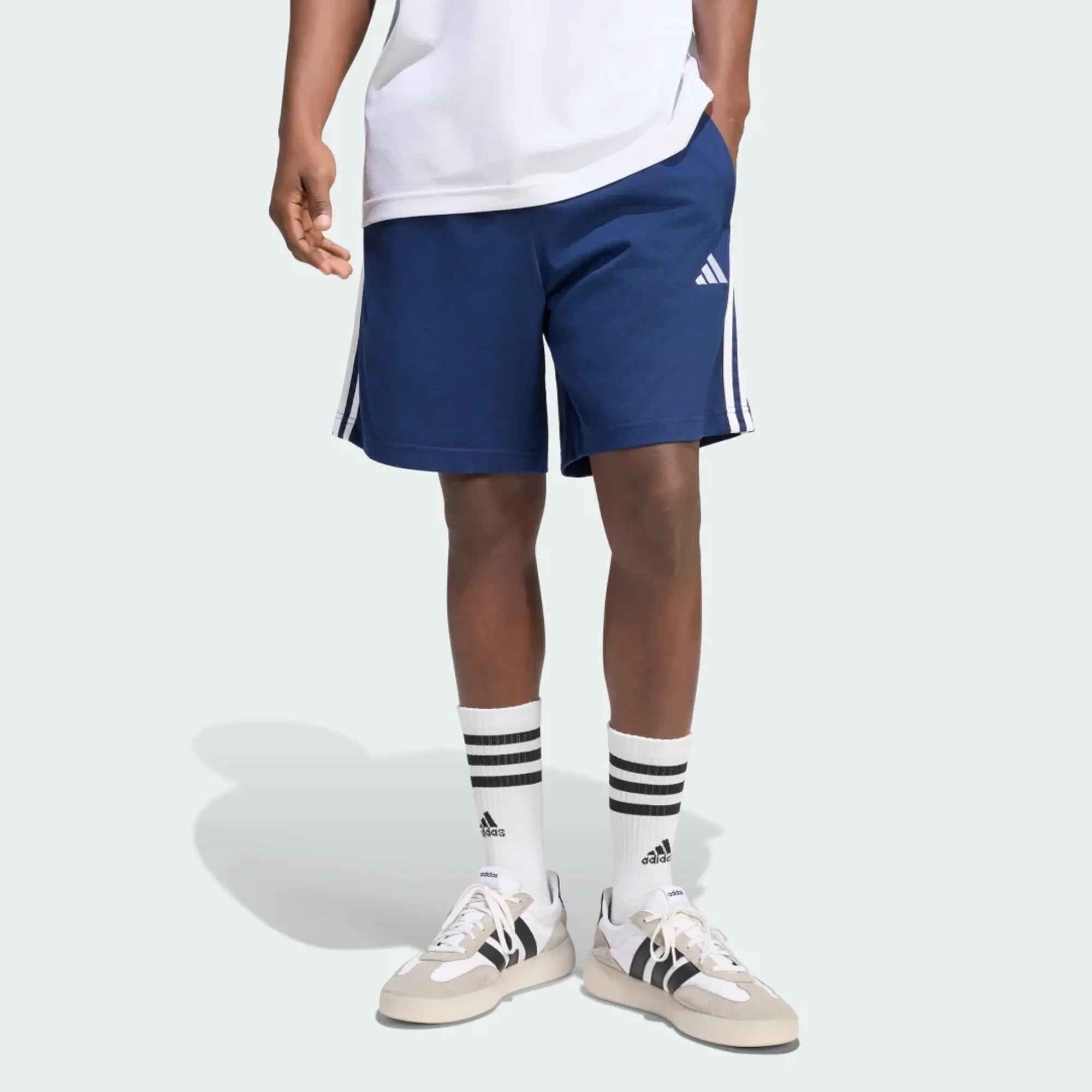 adidas Essentials 3-Stripes Single Jersey Shorts