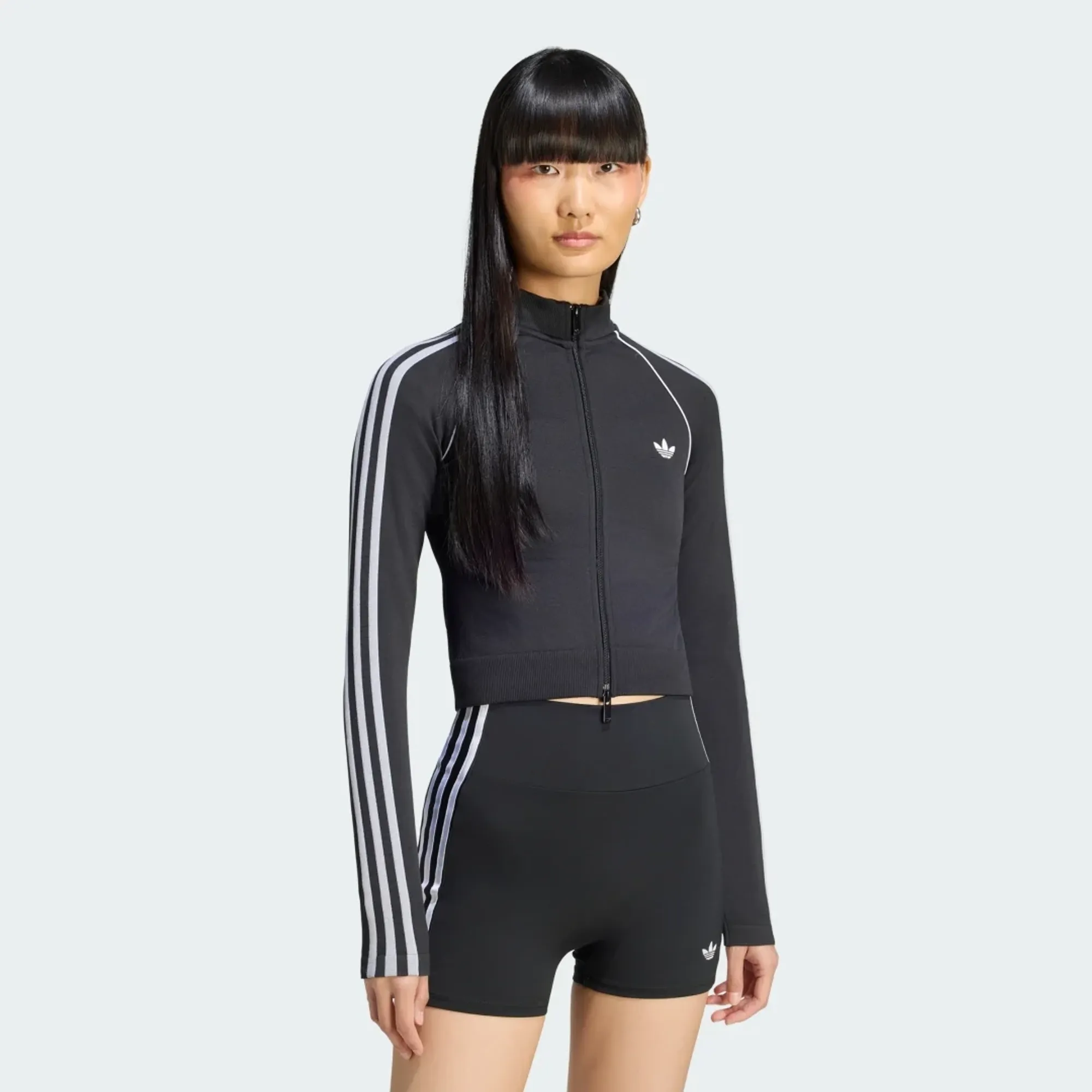 adidas ESSENTIALS 3 STRIPES SEAMLESS TRACKTOP