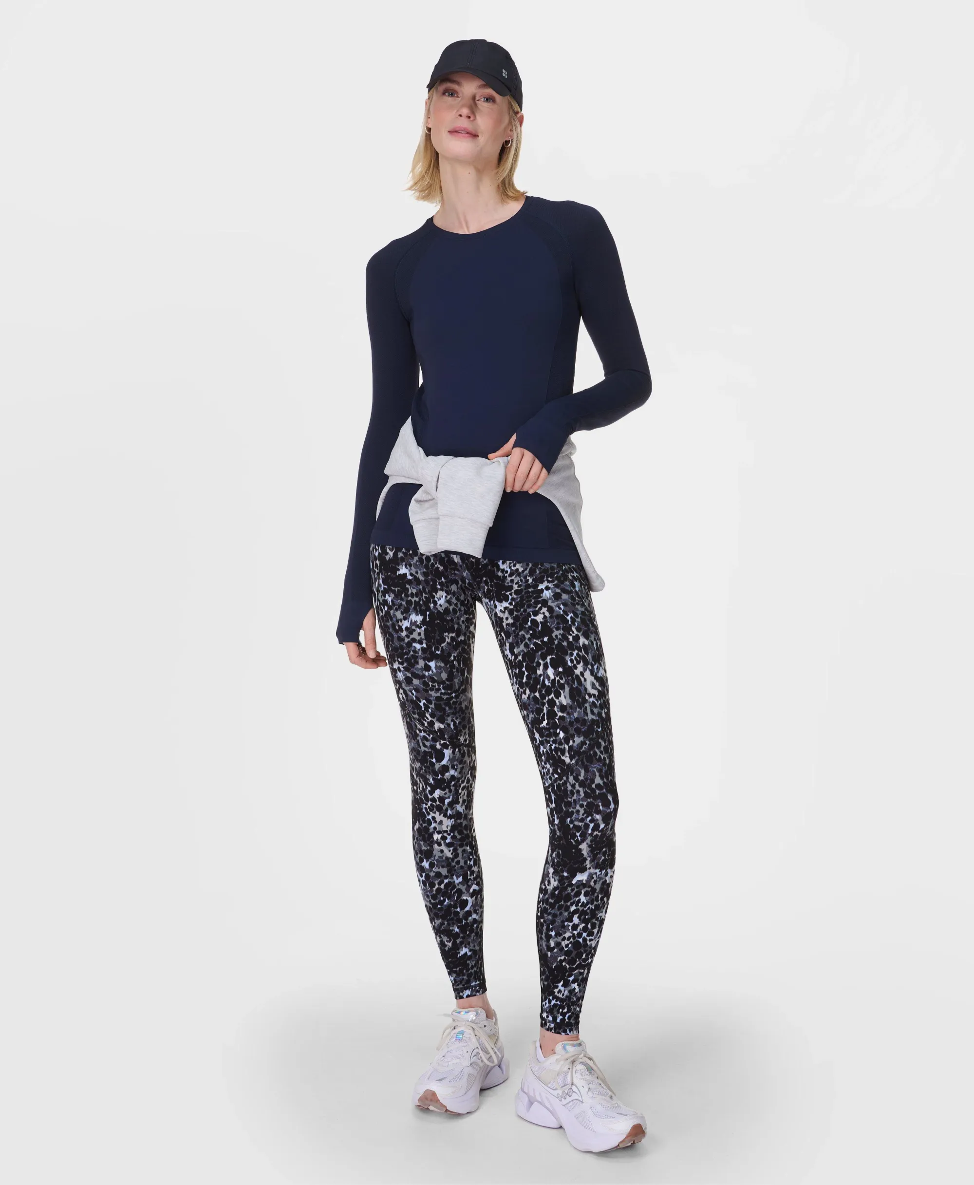 Sweaty Betty Power Pace Workout Leggings, Grey, Women's XS