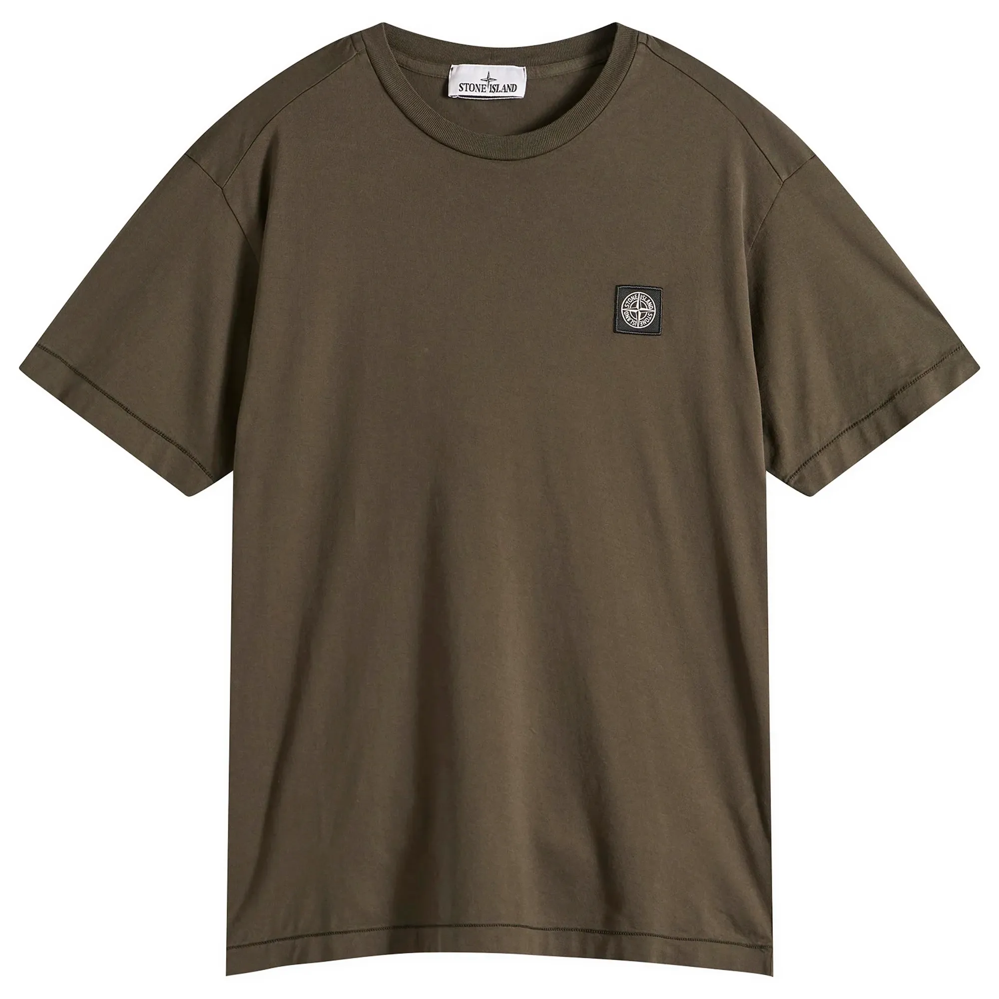Stone Island Men's Patch Logo T-Shirt Charcoal