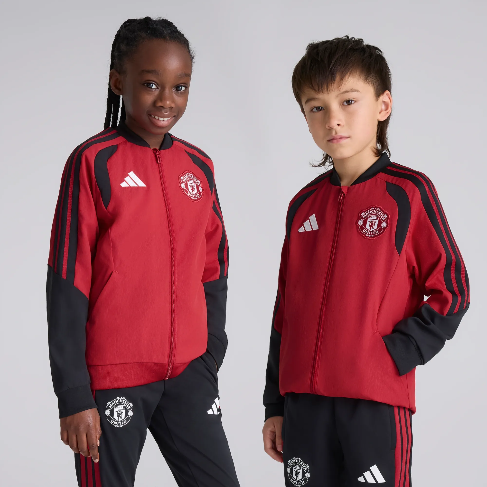 Manchester United Kids 26/27 Training Tiro Presentation Jacket Red