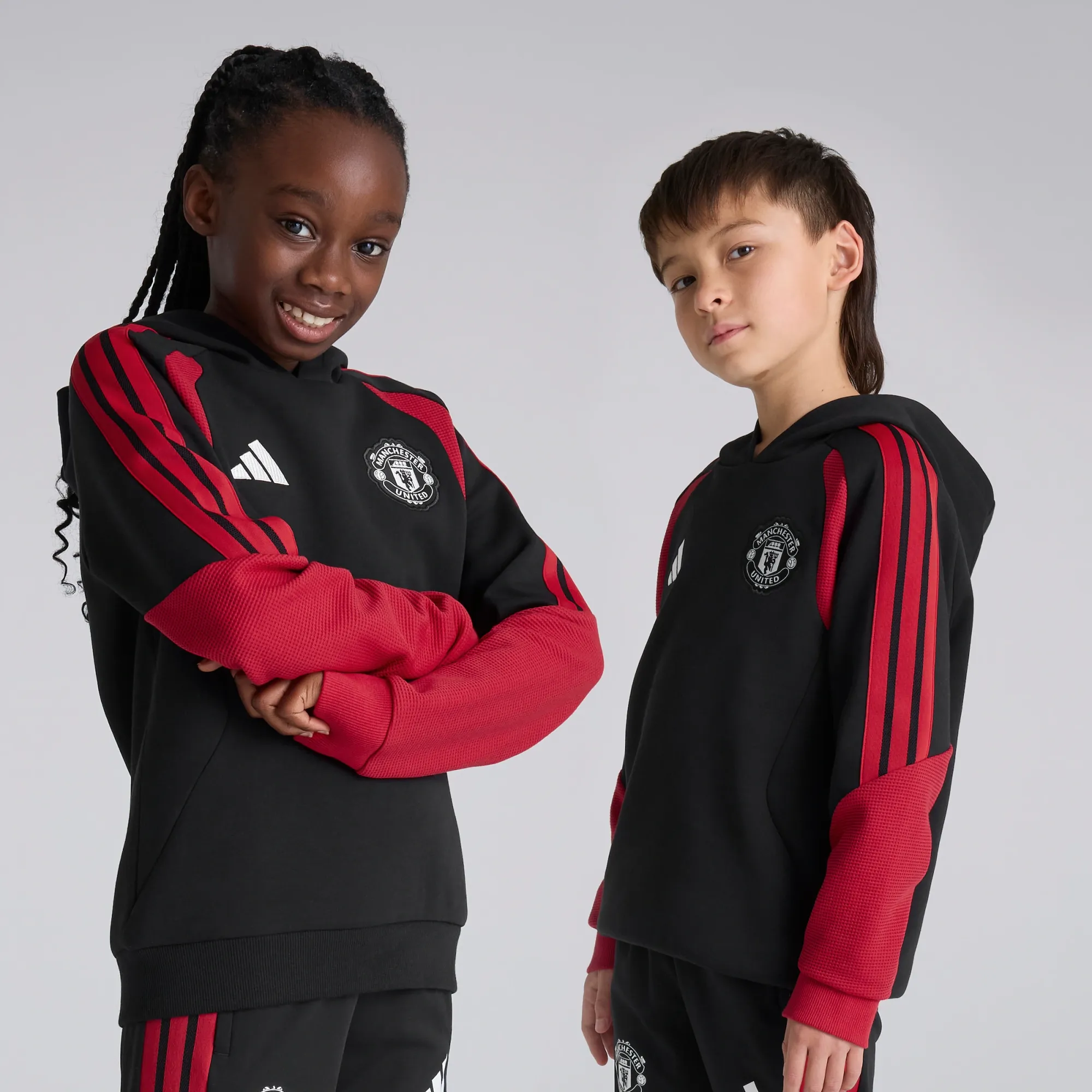Manchester United Kids 26/27 Training Tiro Hoodie Black