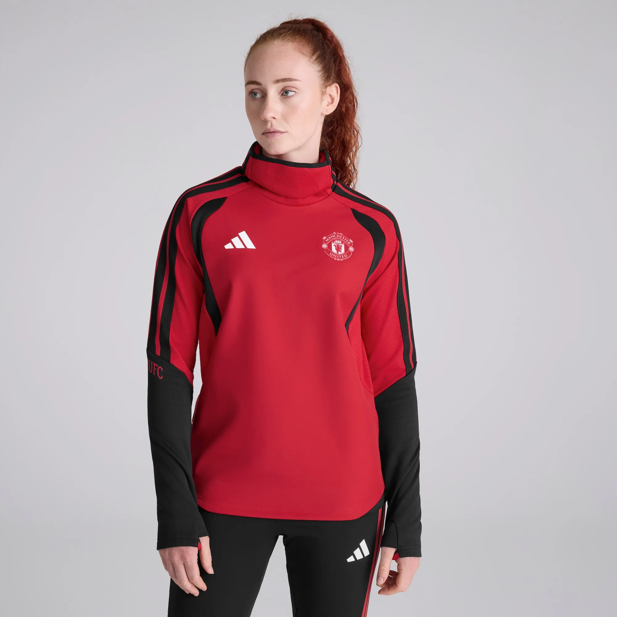 Manchester United Womens 26/27 Training Tiro Authentic Warm Top Red