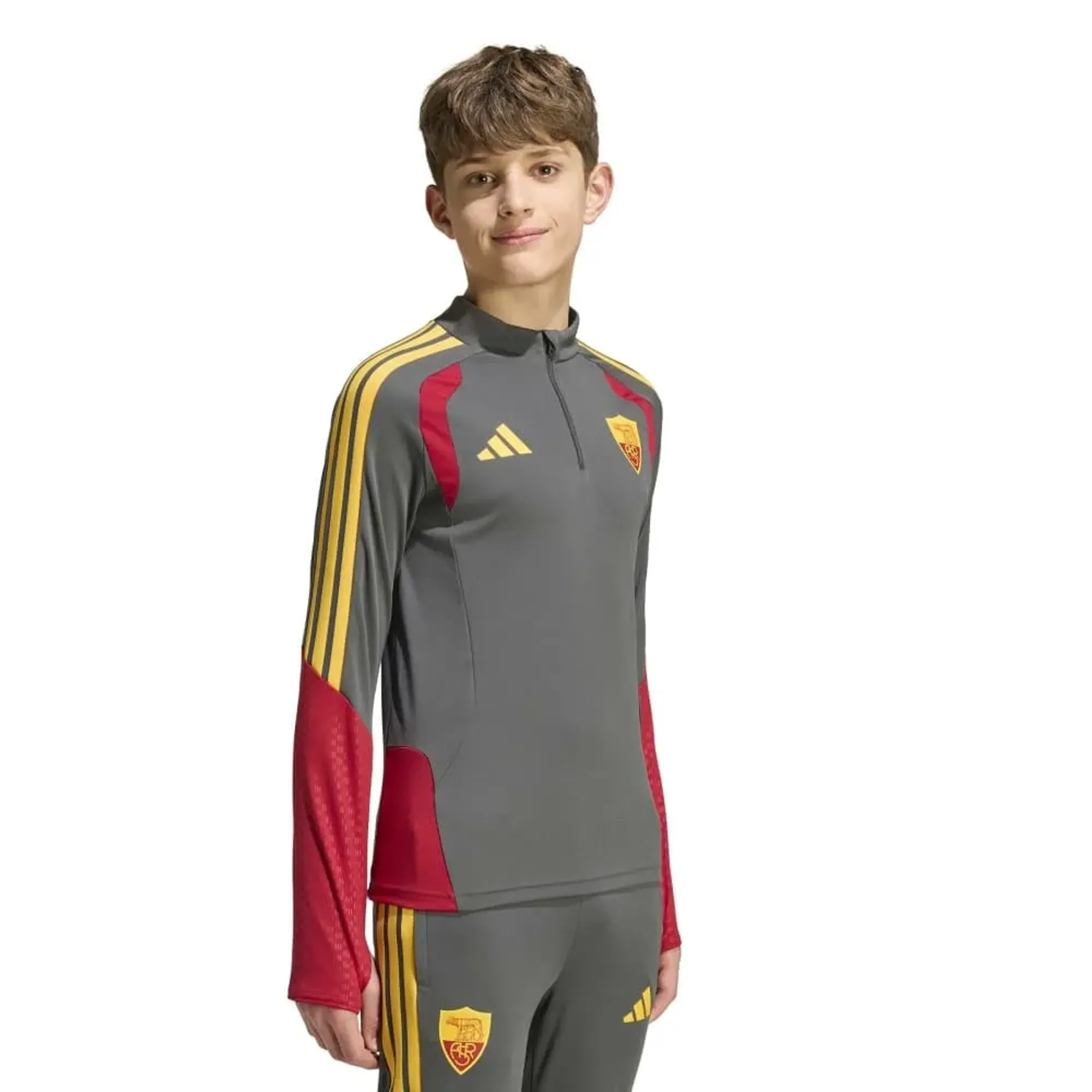Adidas As Roma 26/27 Tiro Training Junior Half Zip Sweatshirt