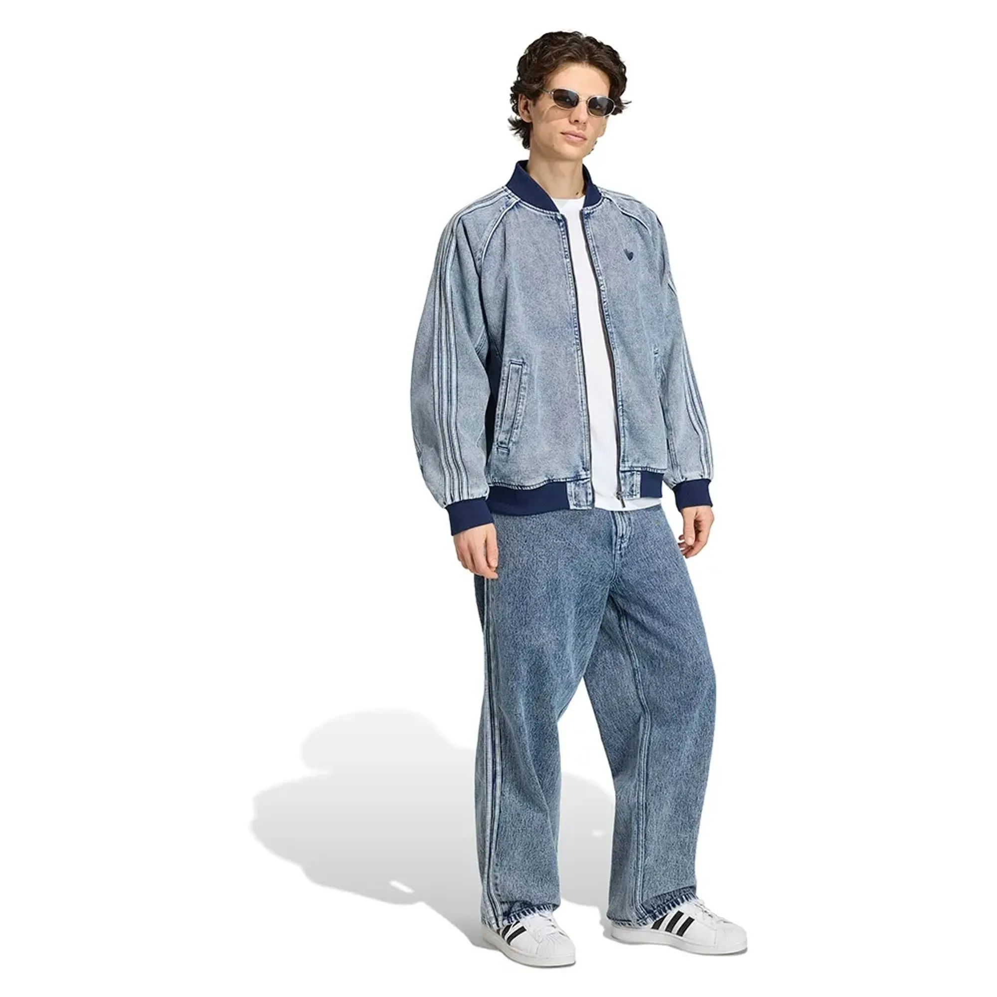 Adidas Originals Sst Track Denim Jacket | KQ6332 | FOOTY.COM