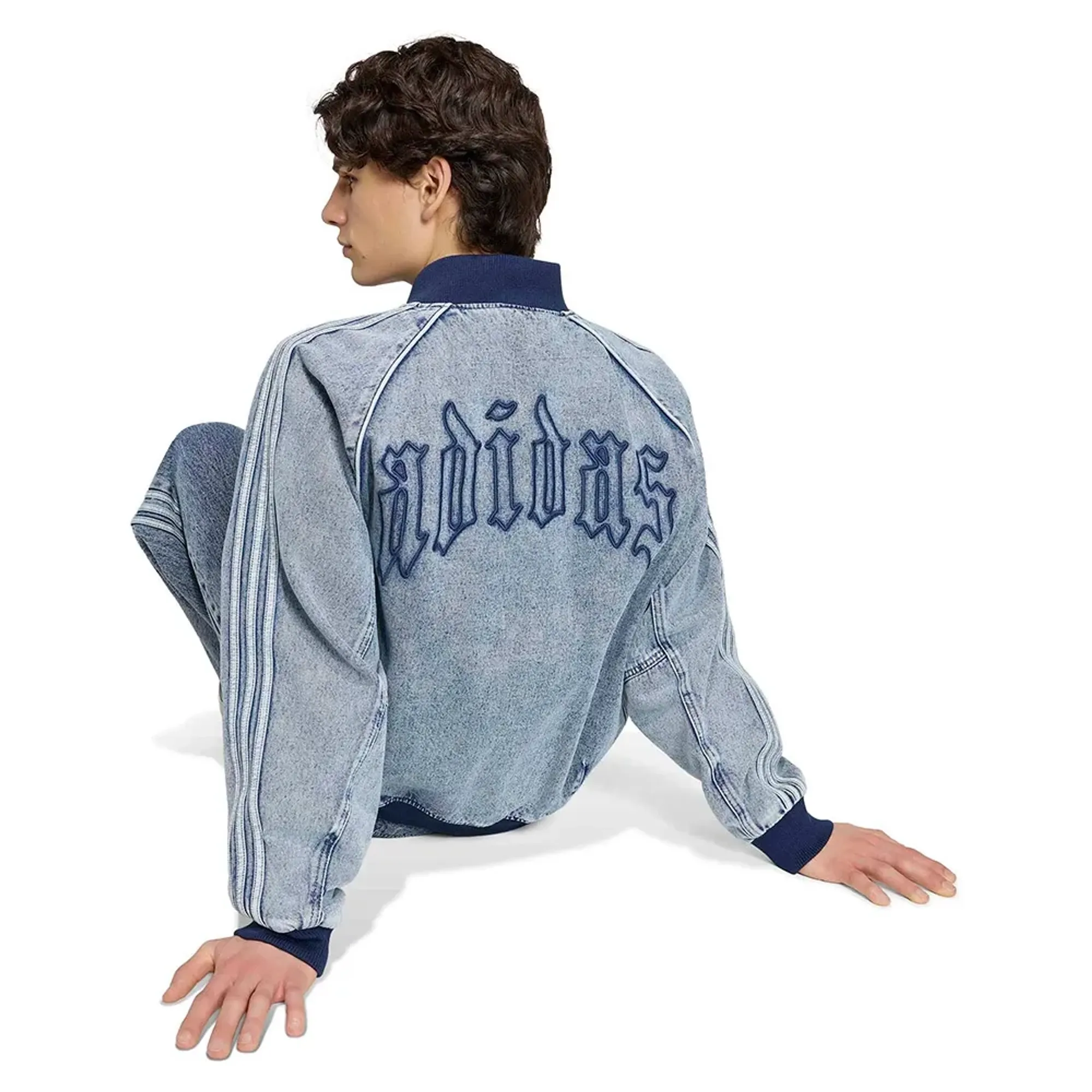 Adidas Originals Sst Track Denim Jacket | KQ6332 | FOOTY.COM