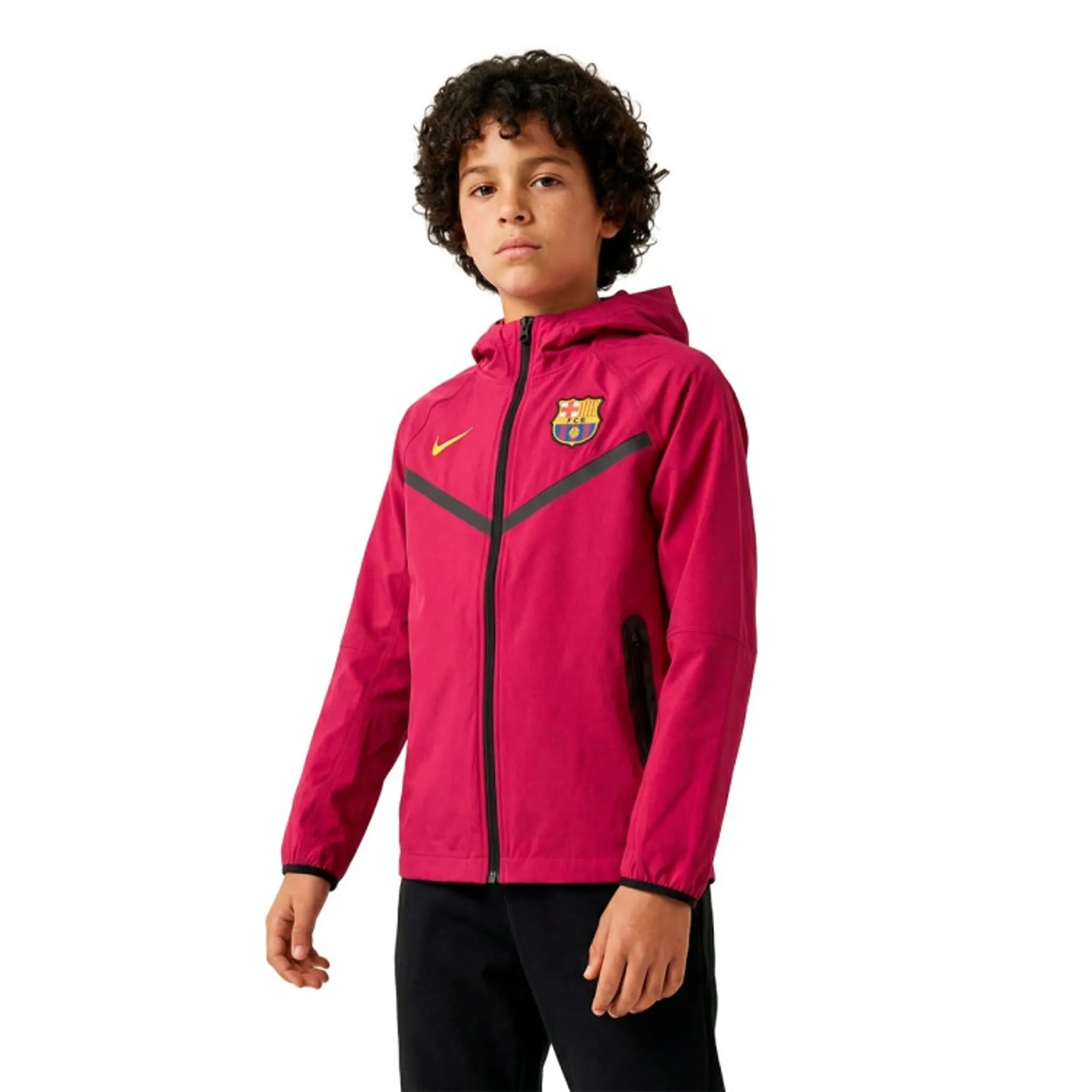 Barcelona Training Jacket - Noble Red/Black/Mineral Yellow Kids - ['Red']
