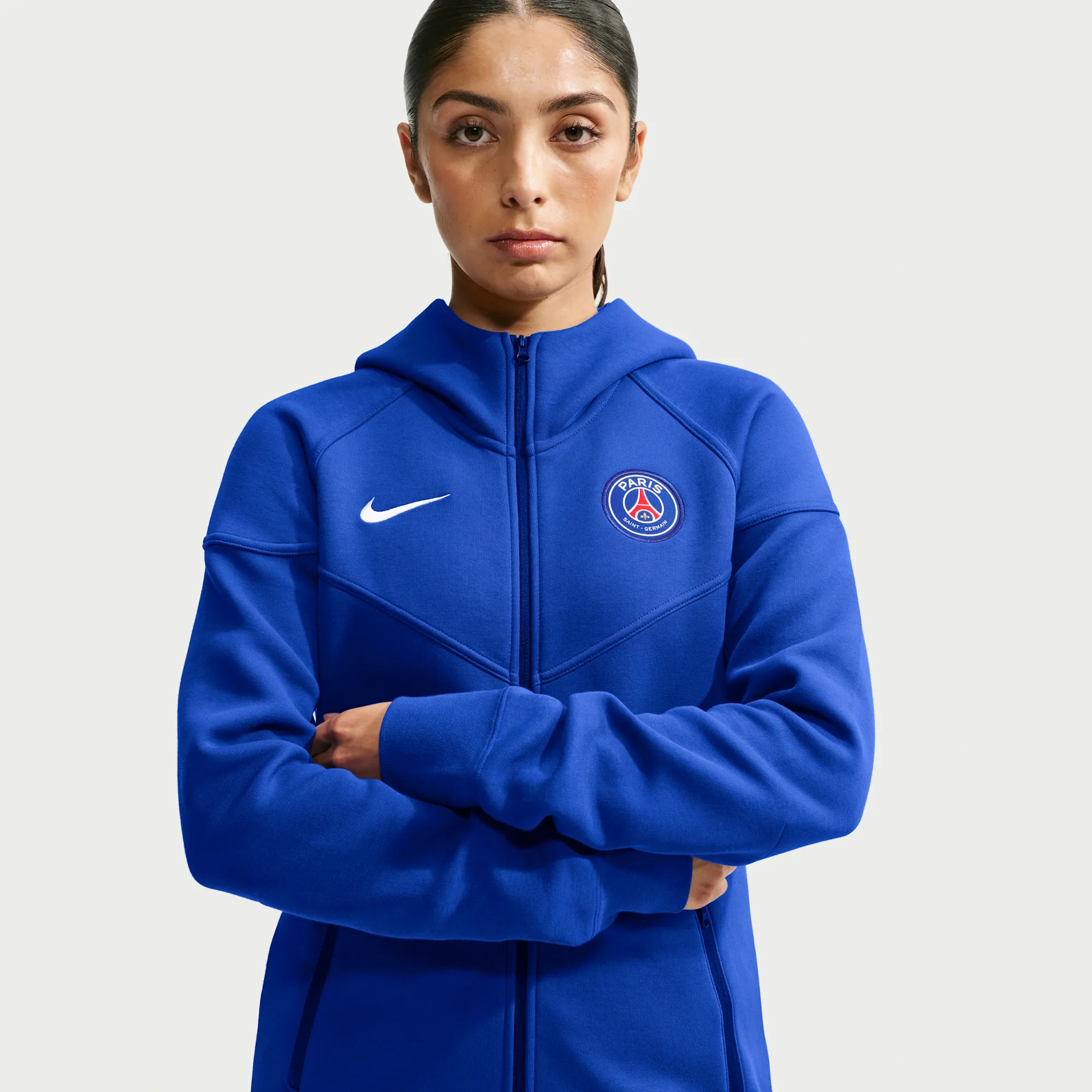 Nike Football Full-Zip Hoodie - Blue - Fleece