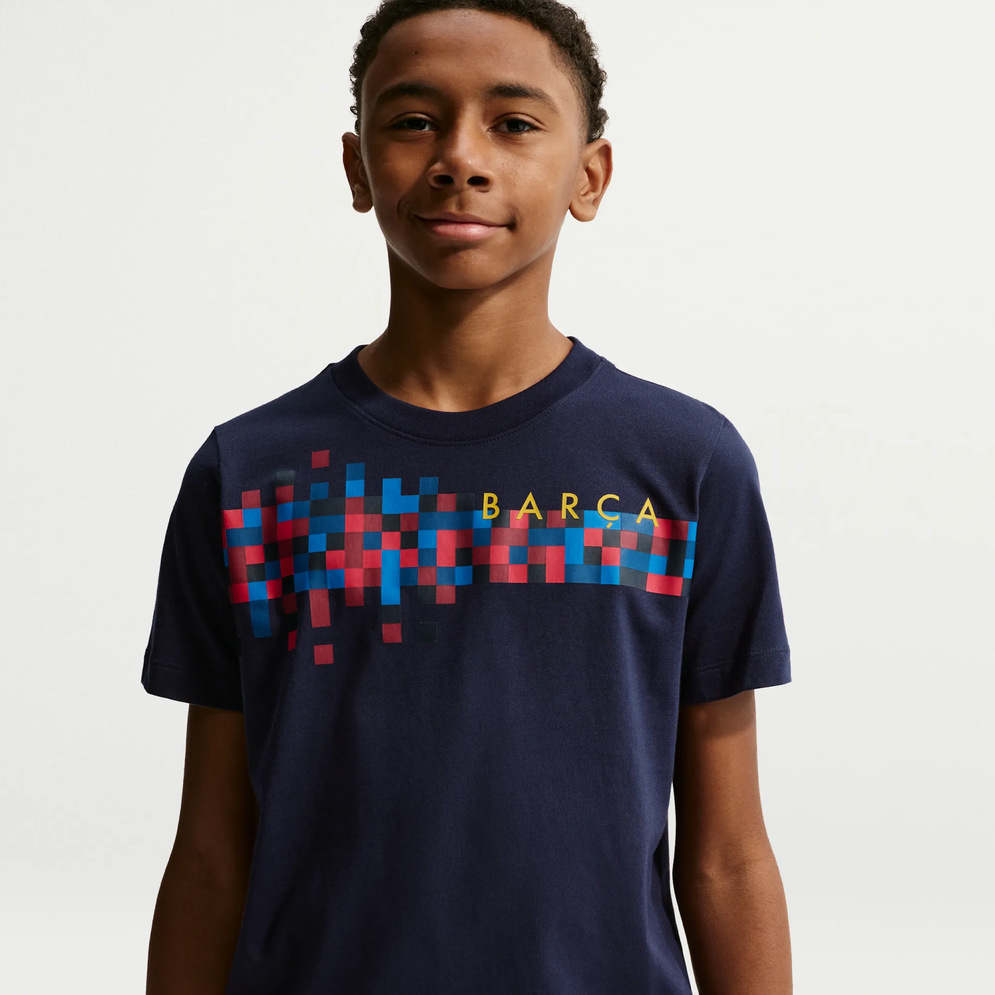 F.C. Barcelona Older Kids' Nike Football T-Shirt - Blue