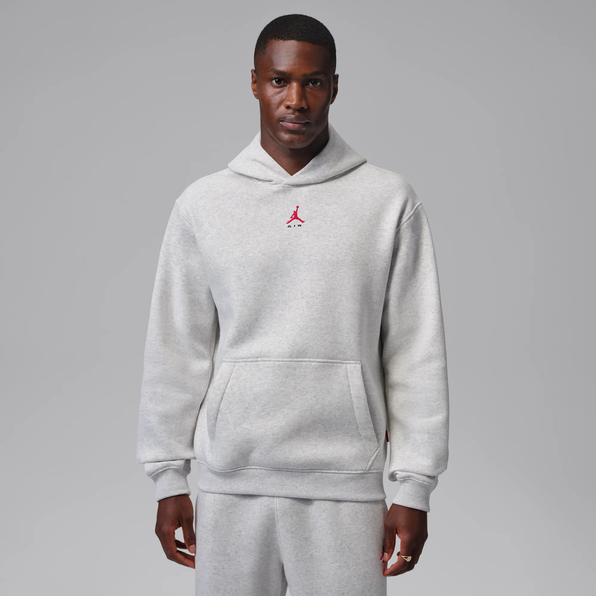 Nike Jordan Brooklyn Men's Statement Pullover Hoodie - Grey - Fleece